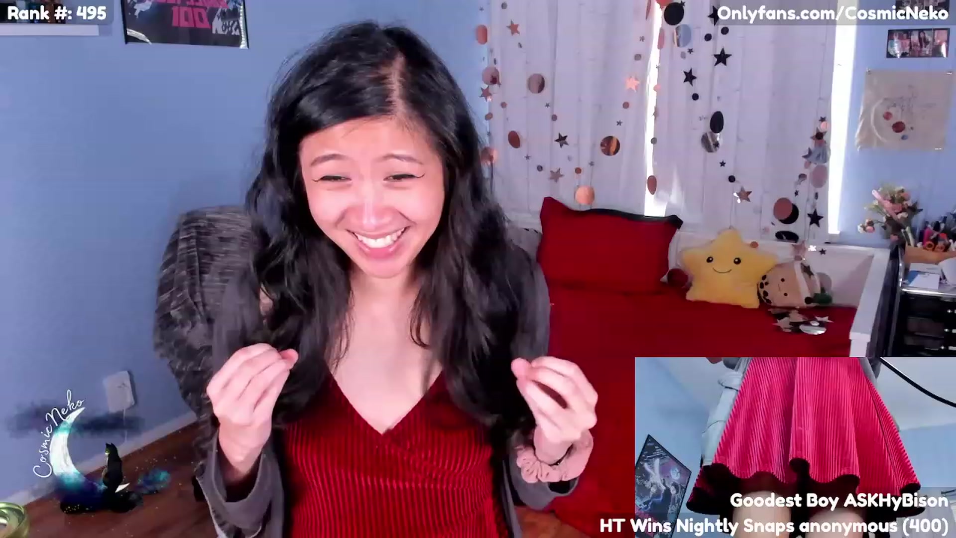 Gallery image thumbnail from CosmicNeko's myfreecams stream on, 05/03/2023, 16:54 image 15 of 20