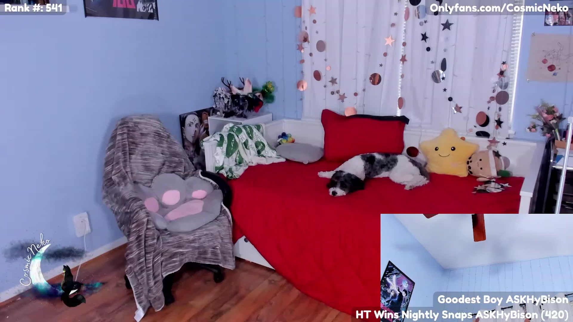 Gallery image thumbnail from CosmicNeko's myfreecams stream on, 05/04/2023, 19:02 image 15 of 20