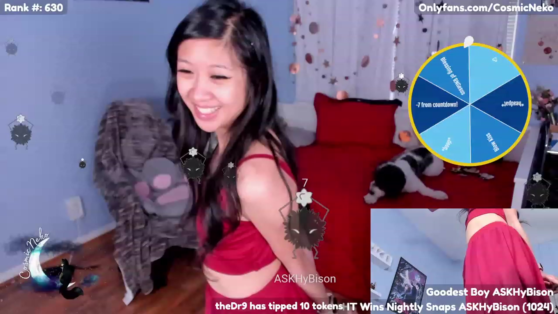Gallery image thumbnail from CosmicNeko's myfreecams stream on, 05/05/2023, 19:35 image 11 of 20