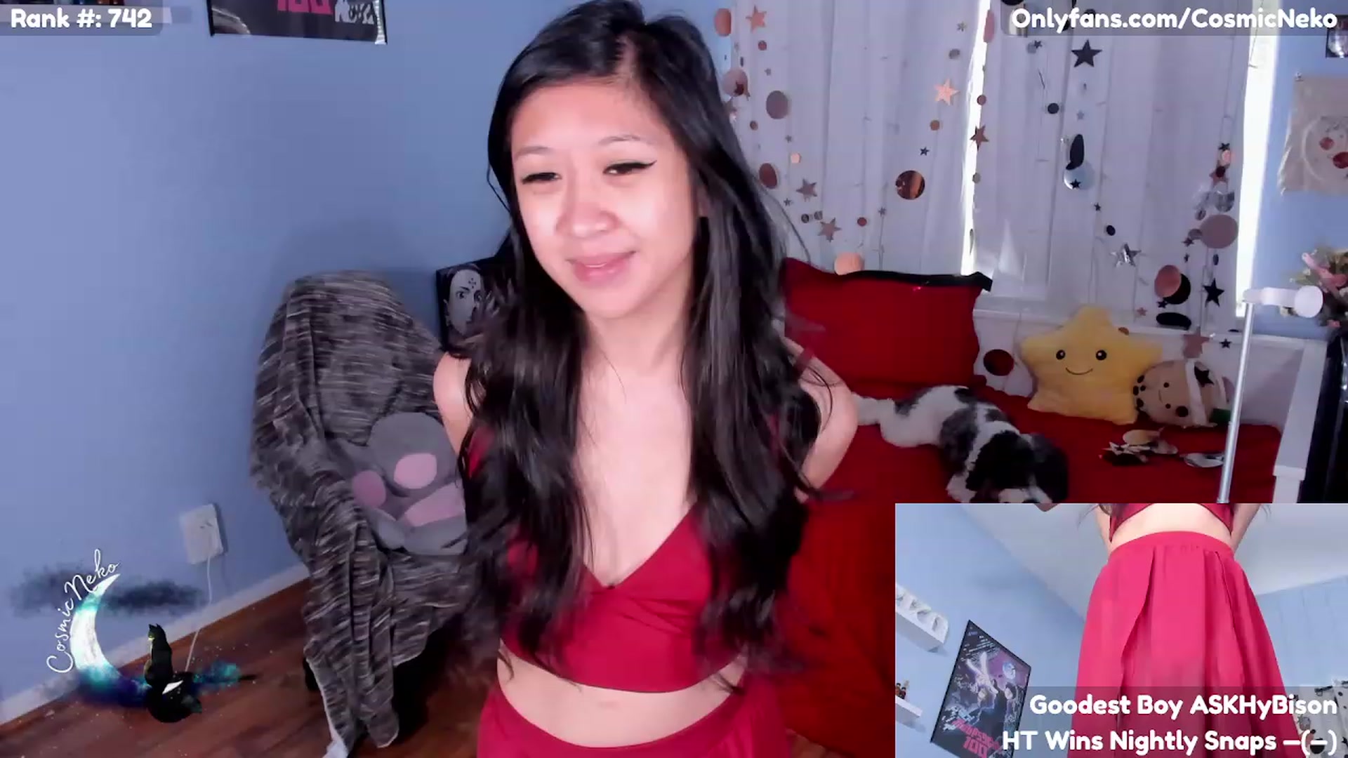 Gallery image thumbnail from CosmicNeko's myfreecams stream on, 05/05/2023, 19:35 image 2 of 20
