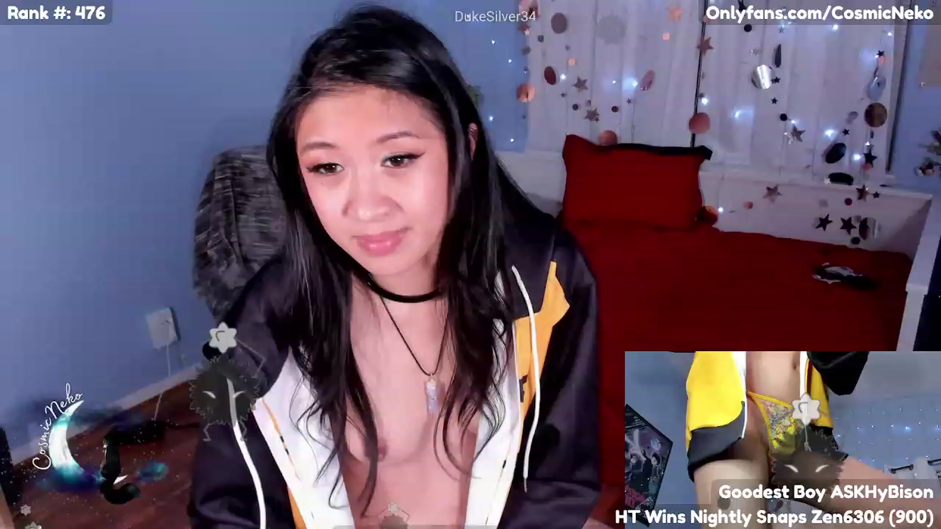 Gallery image thumbnail from CosmicNeko's myfreecams stream on, 05/06/2023, 04:42 image 8 of 20