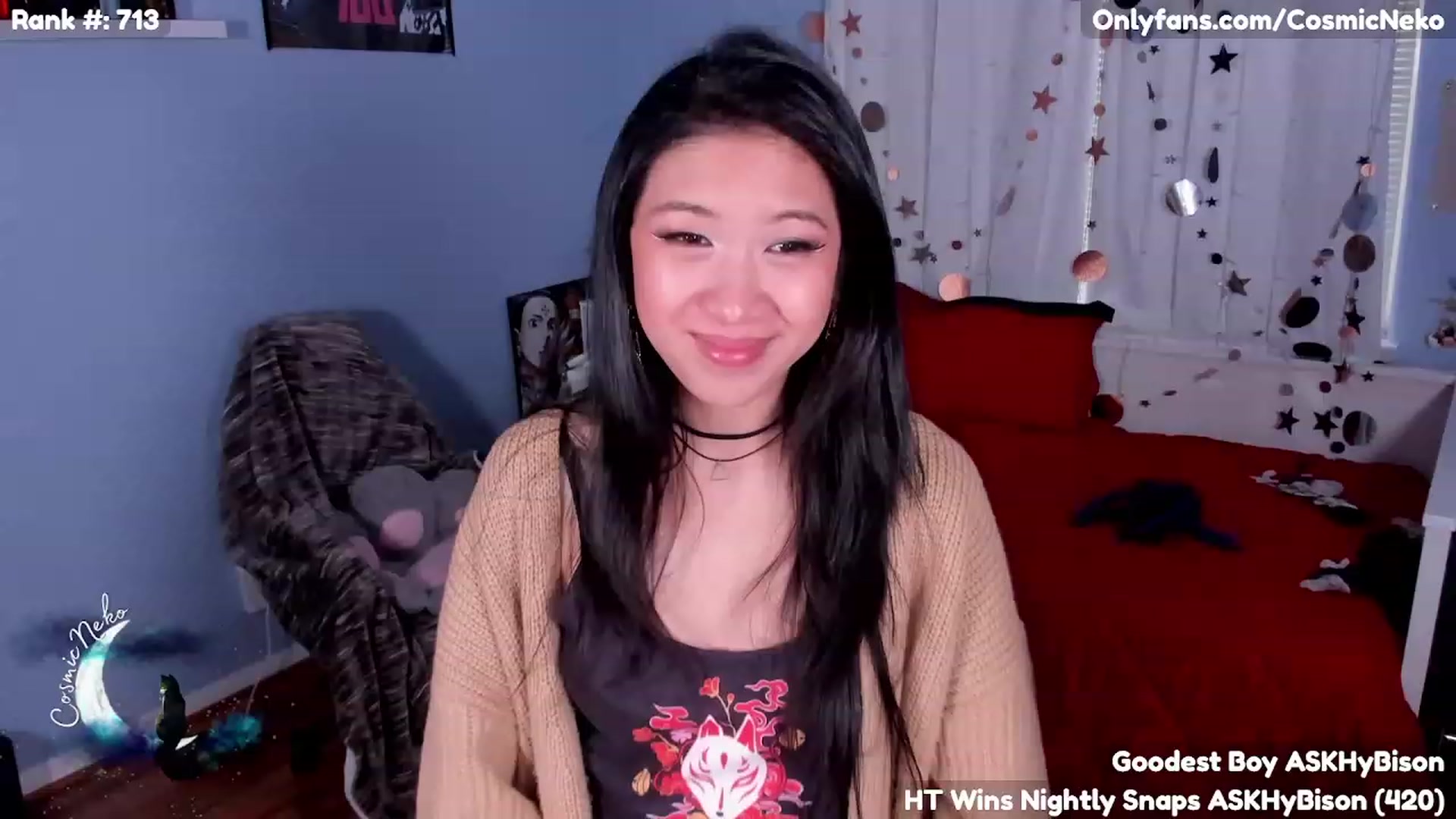Gallery image thumbnail from CosmicNeko's myfreecams stream on, 05/09/2023, 19:02 image 17 of 20