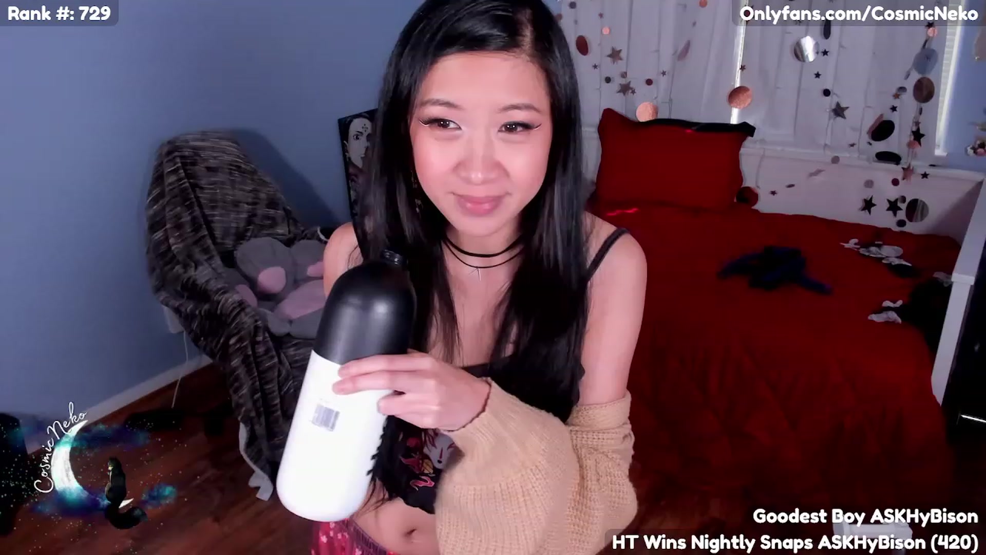 Gallery image thumbnail from CosmicNeko's myfreecams stream on, 05/09/2023, 19:02 image 2 of 20