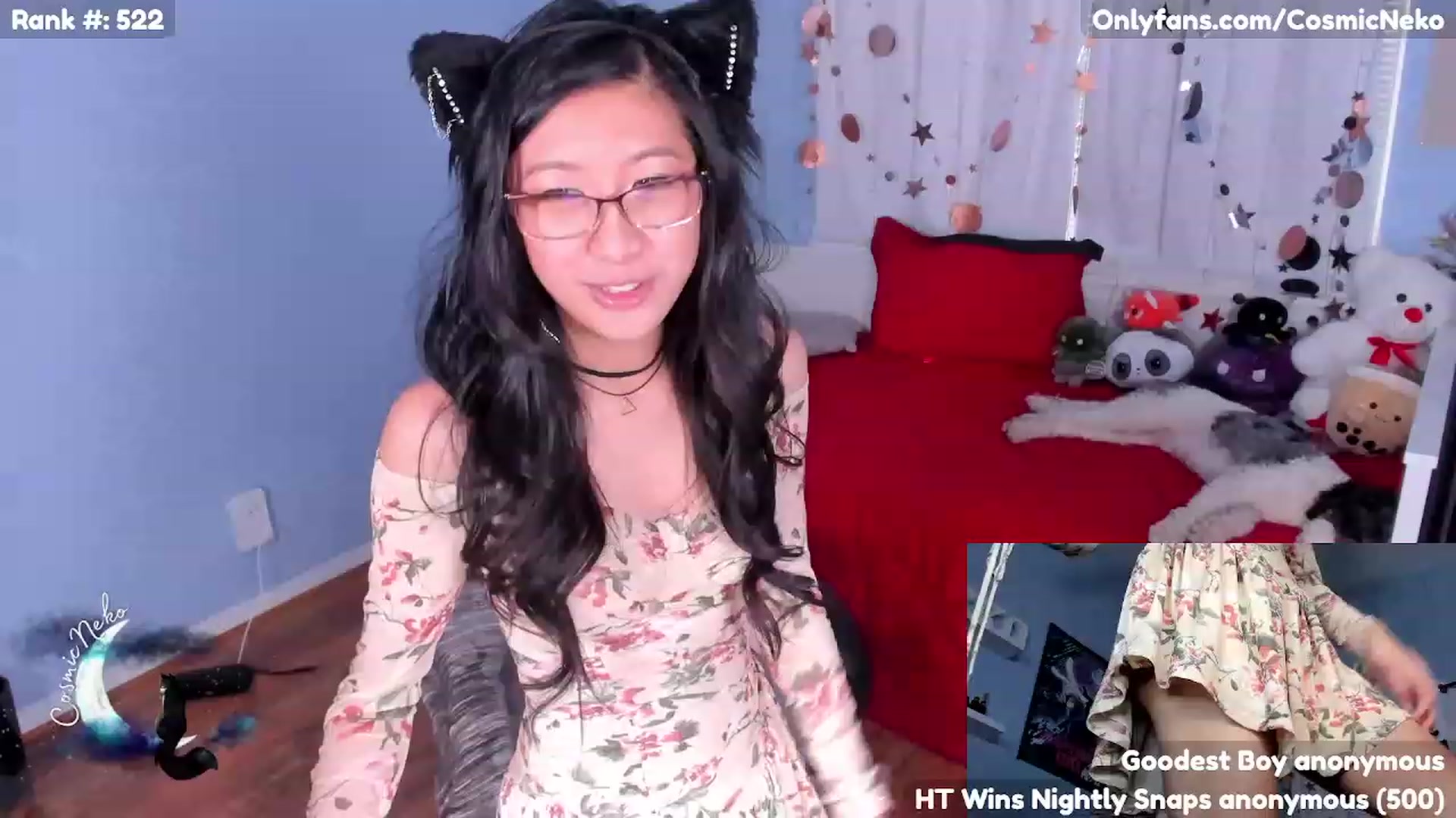 Gallery image thumbnail from CosmicNeko's myfreecams stream on, 05/11/2023, 18:32 image 19 of 20