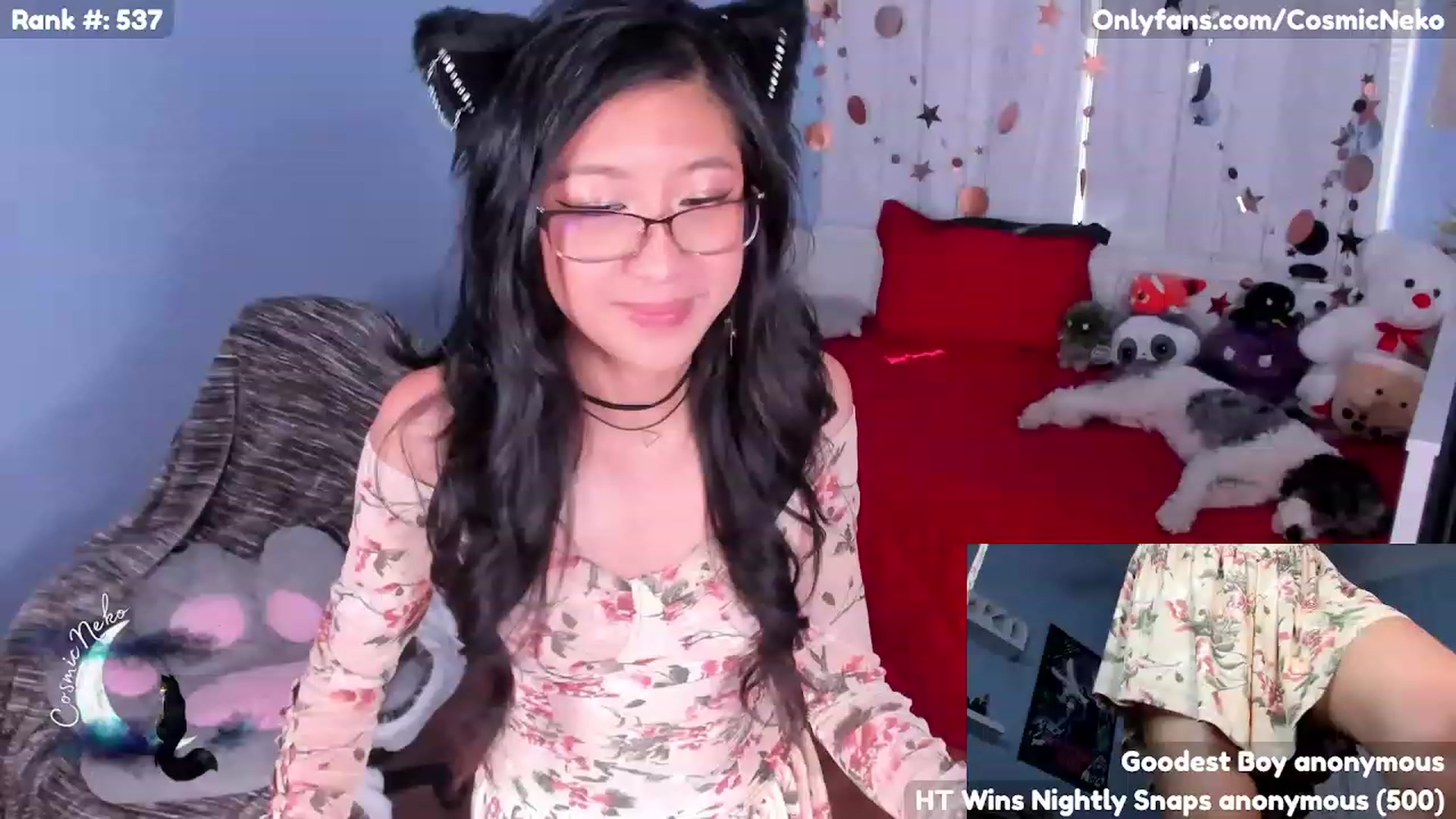 Gallery image thumbnail from CosmicNeko's myfreecams stream on, 05/11/2023, 18:32 image 13 of 20