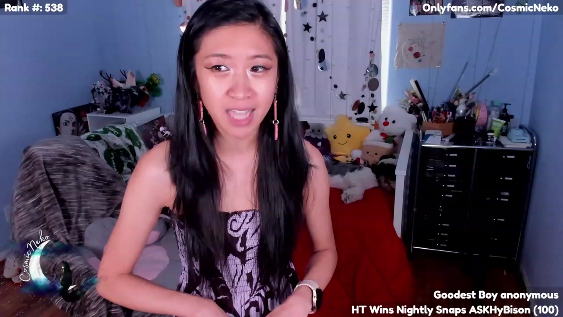 Gallery image thumbnail from CosmicNeko's myfreecams stream on, 05/18/2023, 19:01 image 1 of 20
