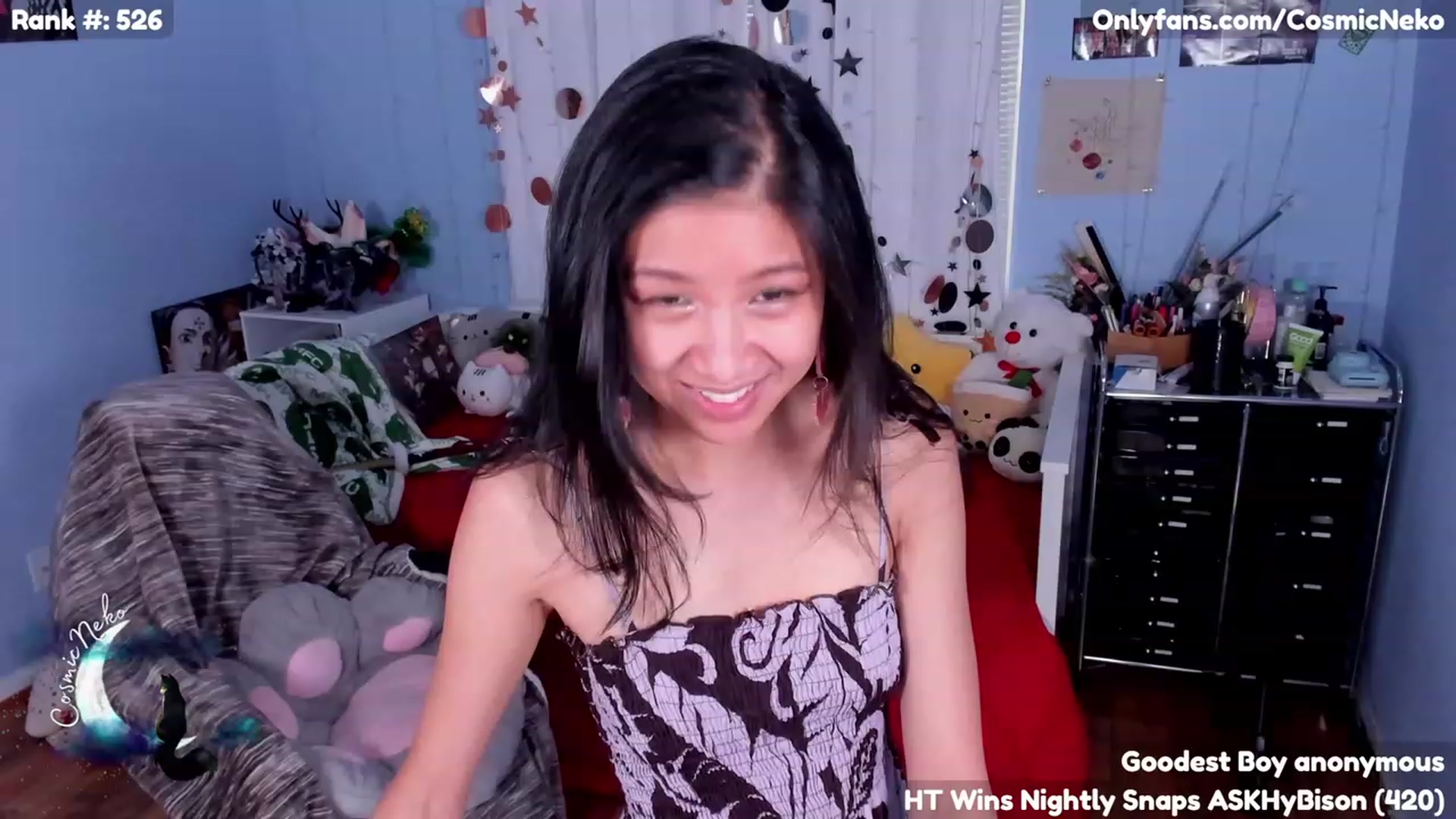 Gallery image thumbnail from CosmicNeko's myfreecams stream on, 05/18/2023, 19:01 image 15 of 20