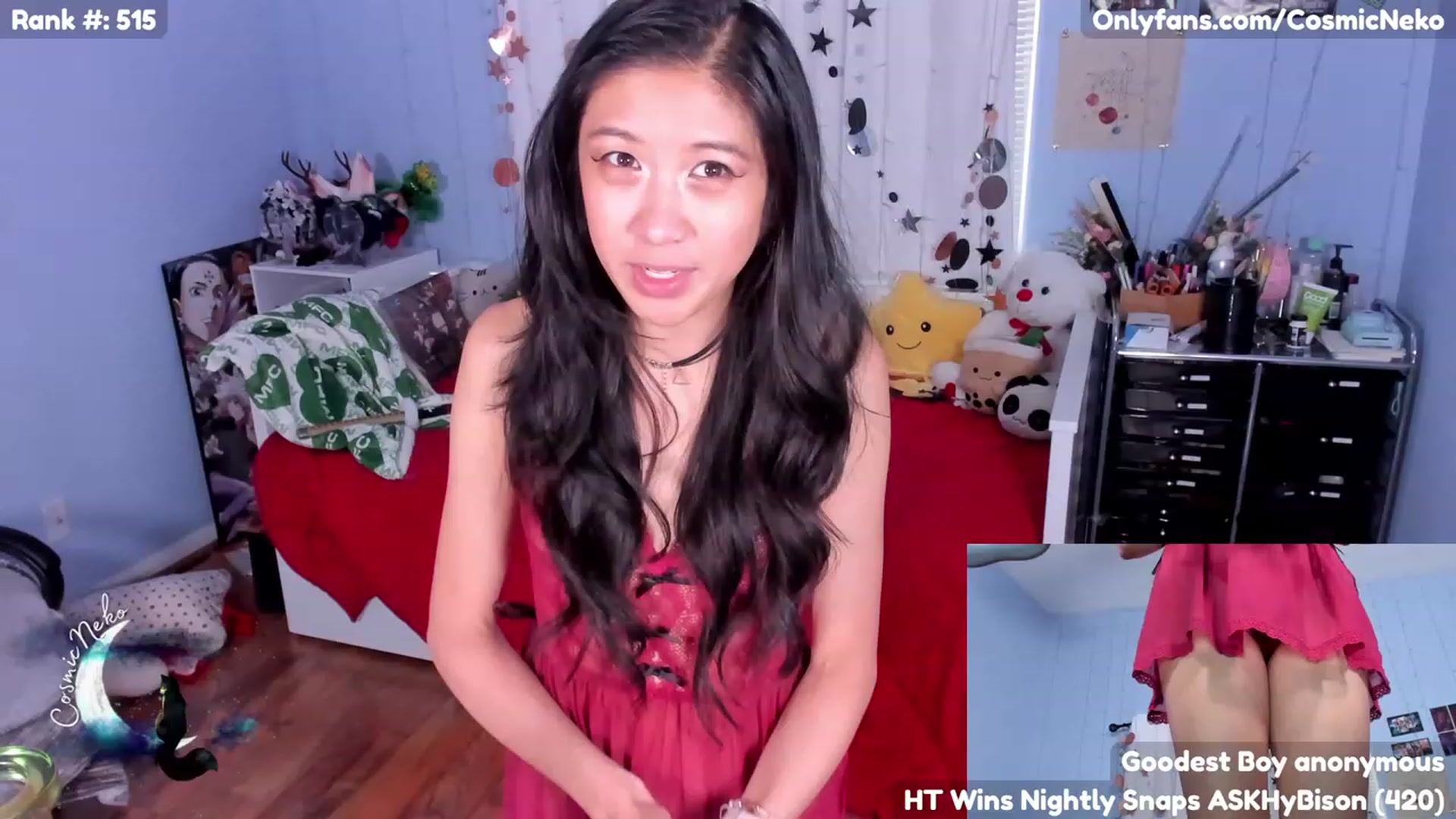 Gallery image thumbnail from CosmicNeko's myfreecams stream on, 05/19/2023, 19:05 image 1 of 20