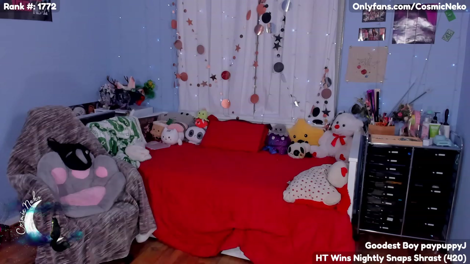 Gallery image thumbnail from CosmicNeko's myfreecams stream on, 06/11/2023, 03:24 image 5 of 20