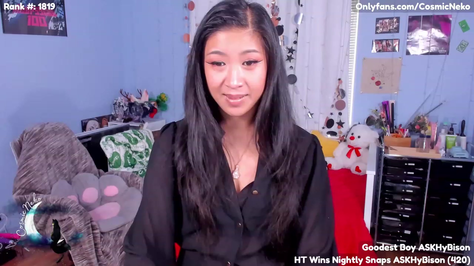 Gallery image thumbnail from CosmicNeko's myfreecams stream on, 06/14/2023, 20:34 image 20 of 20