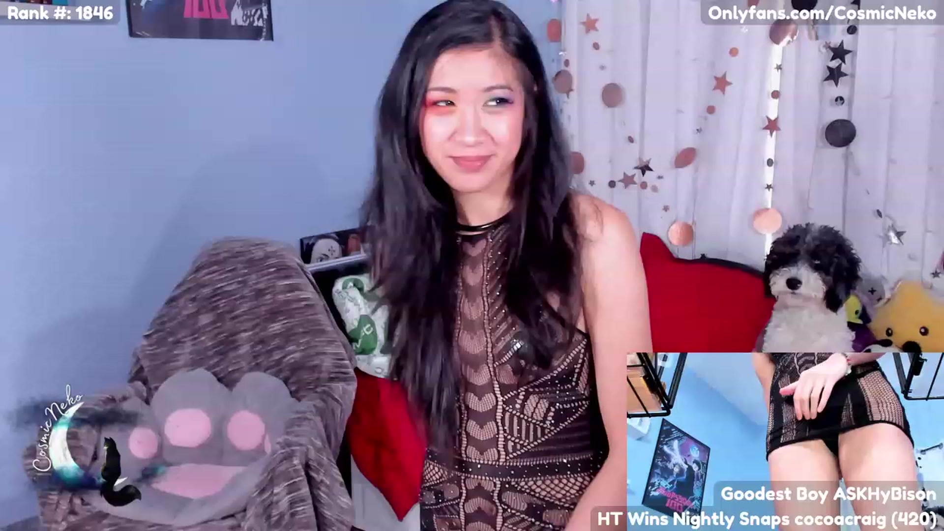 Gallery image thumbnail from CosmicNeko's myfreecams stream on, 06/16/2023, 20:45 image 13 of 20