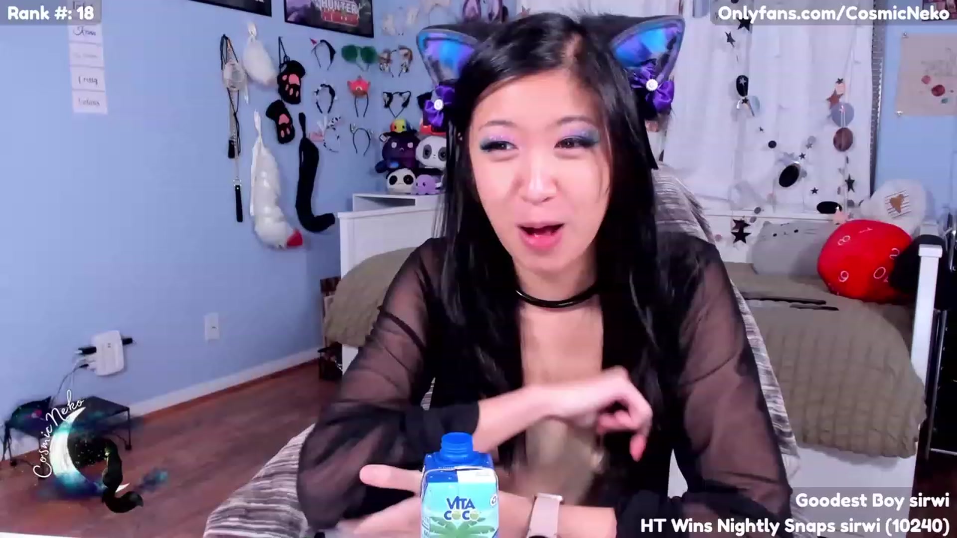 Gallery image thumbnail from CosmicNeko's myfreecams stream on, 07/02/2023, 04:49 image 3 of 20
