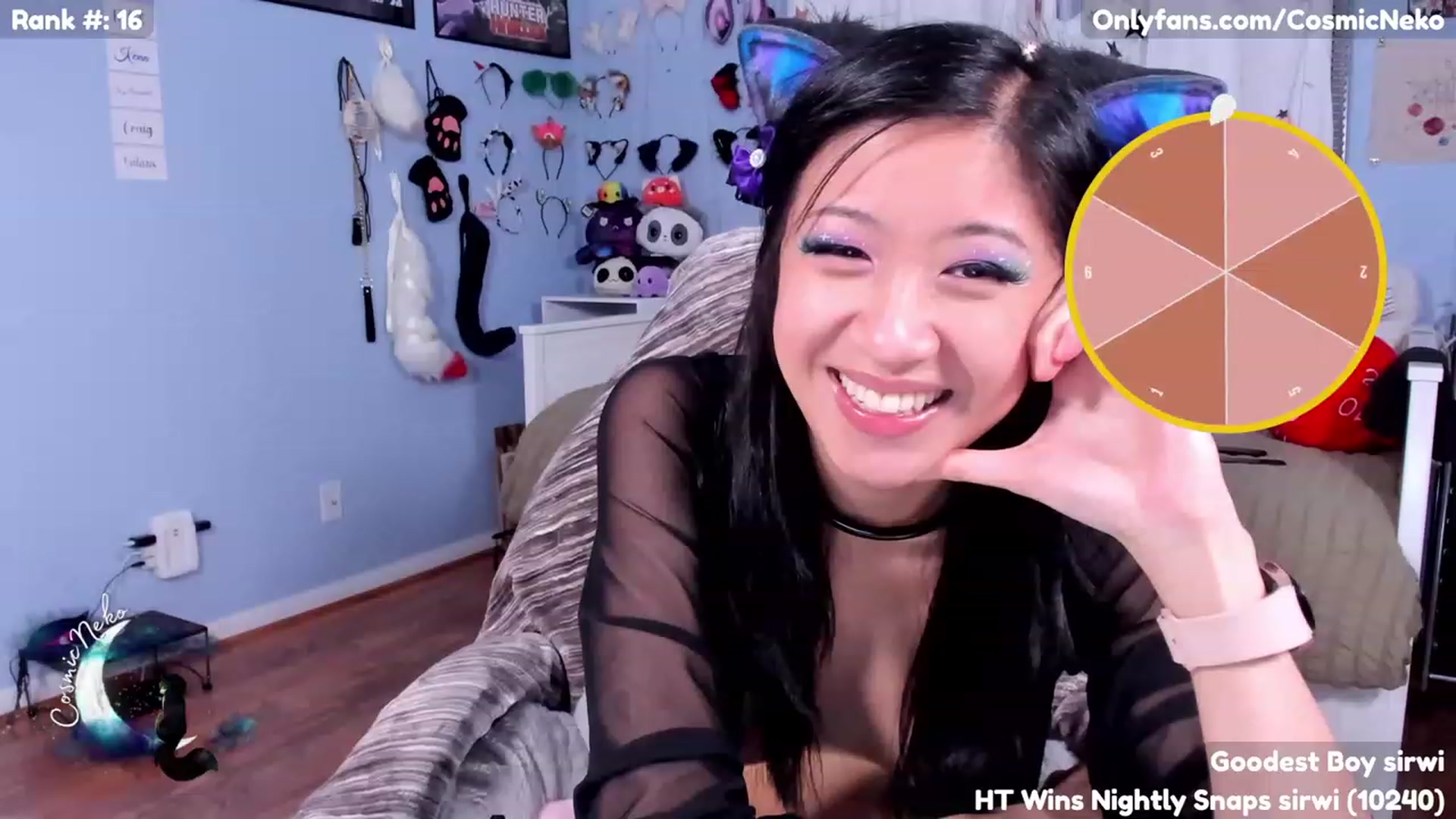 Gallery image thumbnail from CosmicNeko's myfreecams stream on, 07/02/2023, 05:32 image 10 of 20