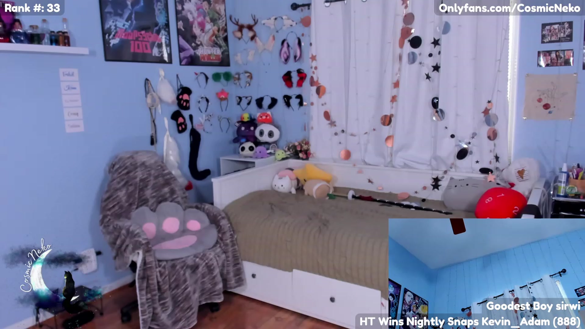Gallery image thumbnail from CosmicNeko's myfreecams stream on, 07/03/2023, 20:26 image 7 of 20