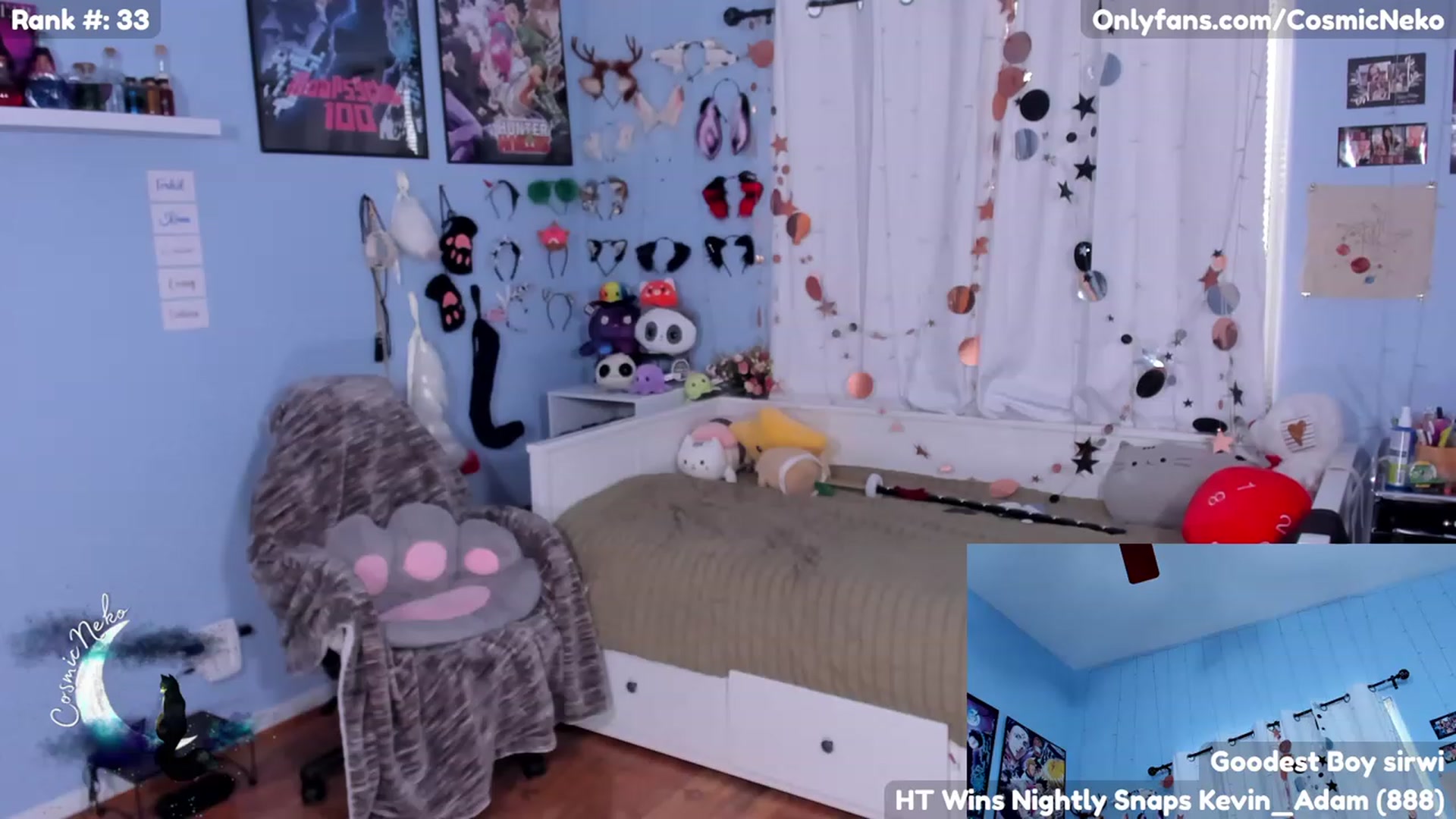 Gallery image thumbnail from CosmicNeko's myfreecams stream on, 07/03/2023, 20:26 image 5 of 20