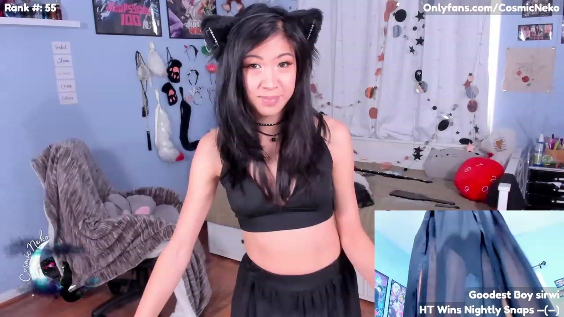 Gallery image thumbnail from CosmicNeko's myfreecams stream on, 07/05/2023, 20:58 image 1 of 20