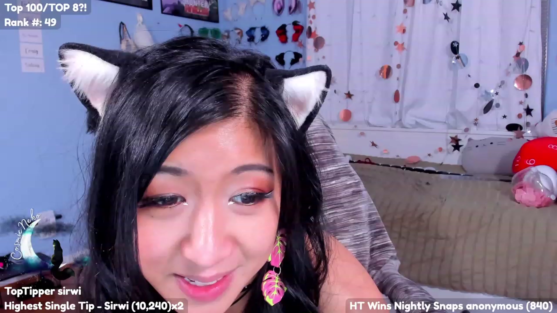 Gallery image thumbnail from CosmicNeko's myfreecams stream on, 07/07/2023, 05:55 image 7 of 20