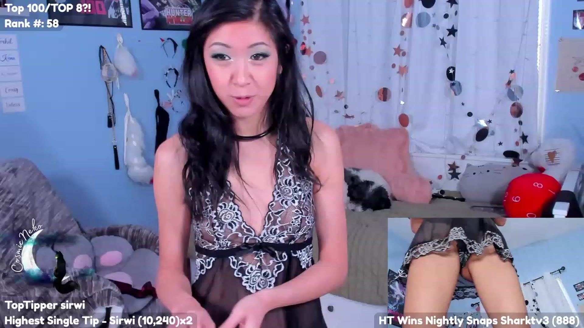 Gallery image thumbnail from CosmicNeko's myfreecams stream on, 07/07/2023, 20:31 image 11 of 20