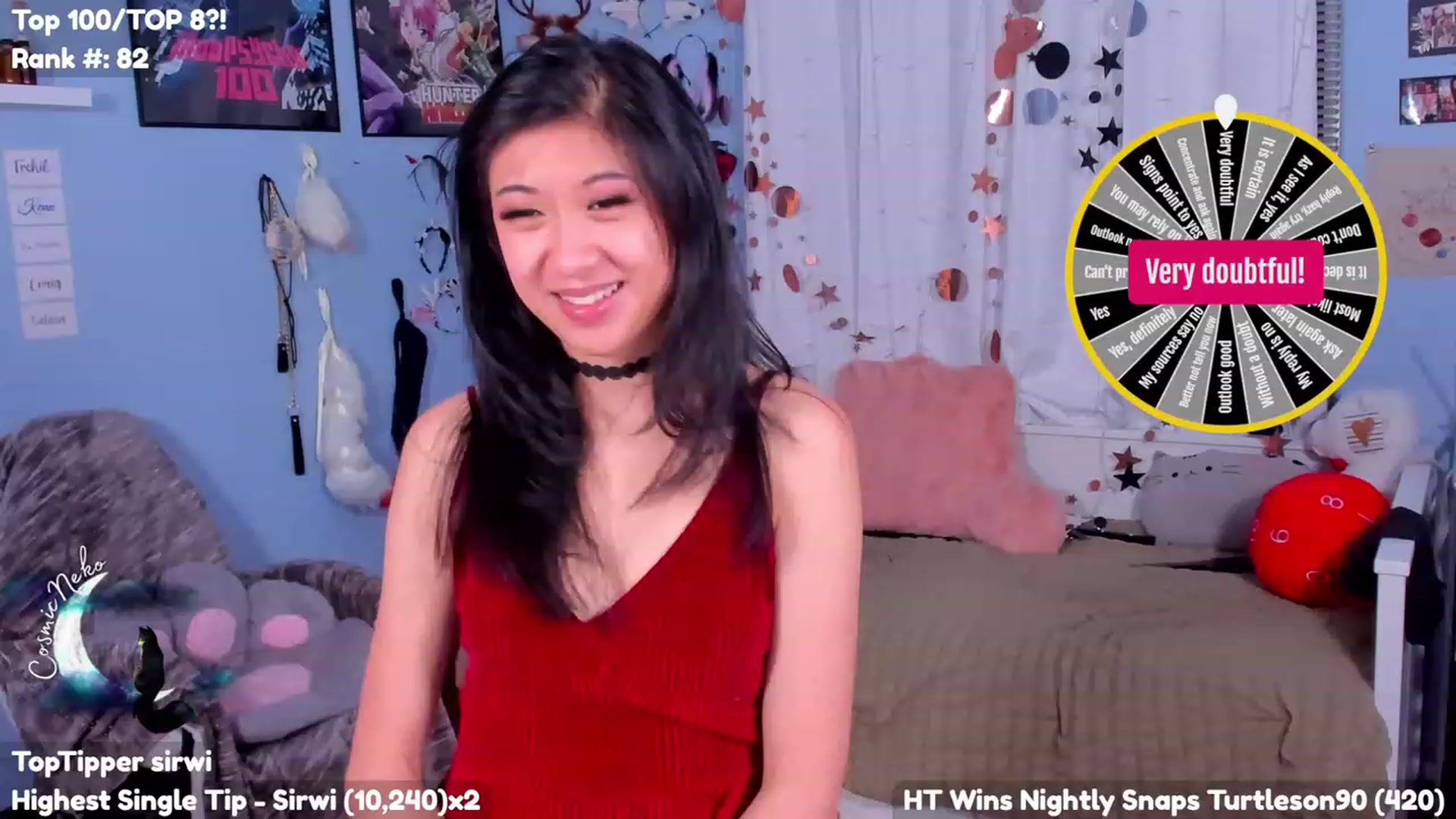 Gallery image thumbnail from CosmicNeko's myfreecams stream on, 07/11/2023, 04:53 image 16 of 20