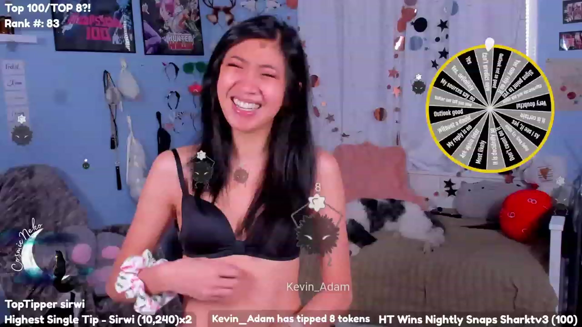 Gallery image thumbnail from CosmicNeko's myfreecams stream on, 07/11/2023, 20:27 image 6 of 20