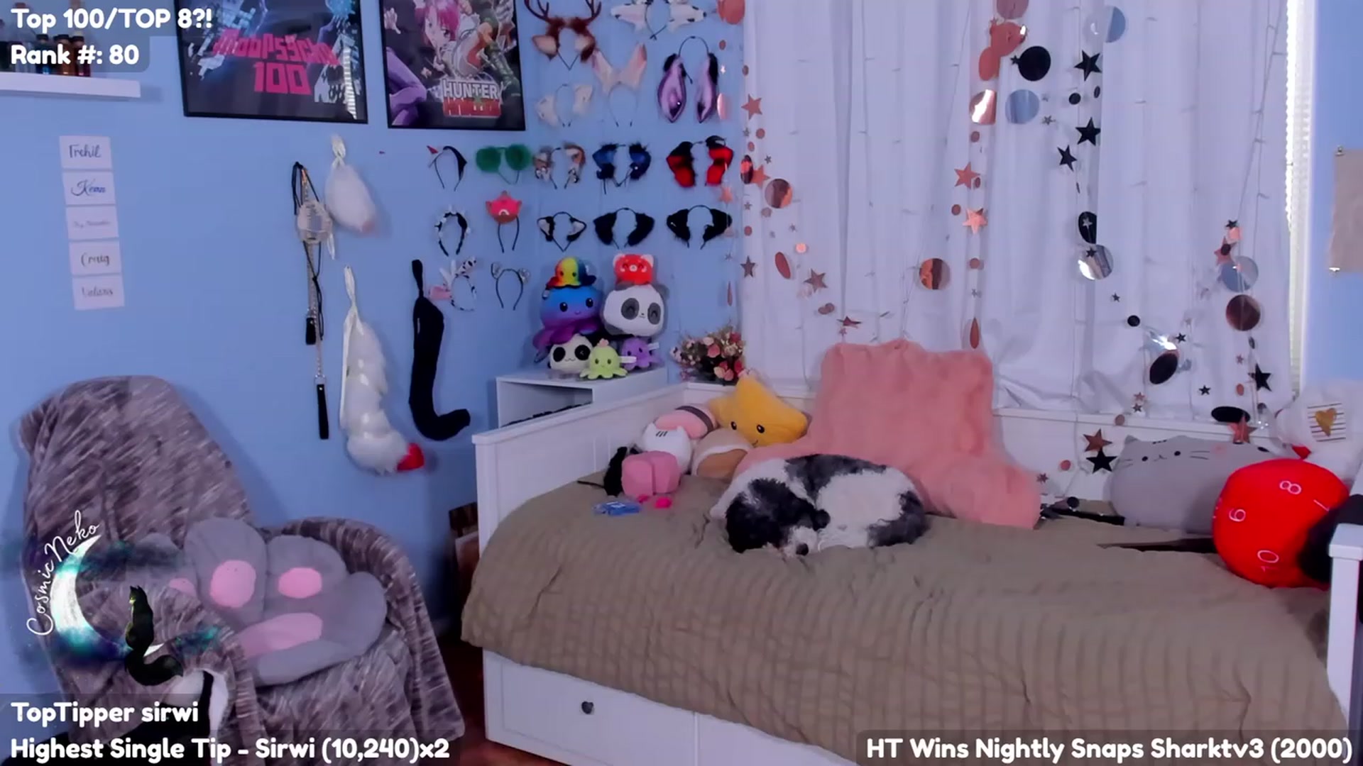 Gallery image thumbnail from CosmicNeko's myfreecams stream on, 07/11/2023, 20:27 image 17 of 20