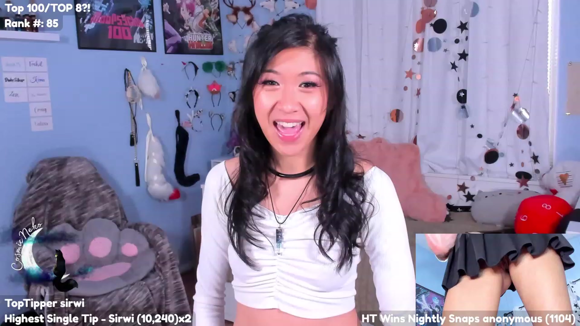 Gallery image thumbnail from CosmicNeko's myfreecams stream on, 07/12/2023, 19:21 image 15 of 20