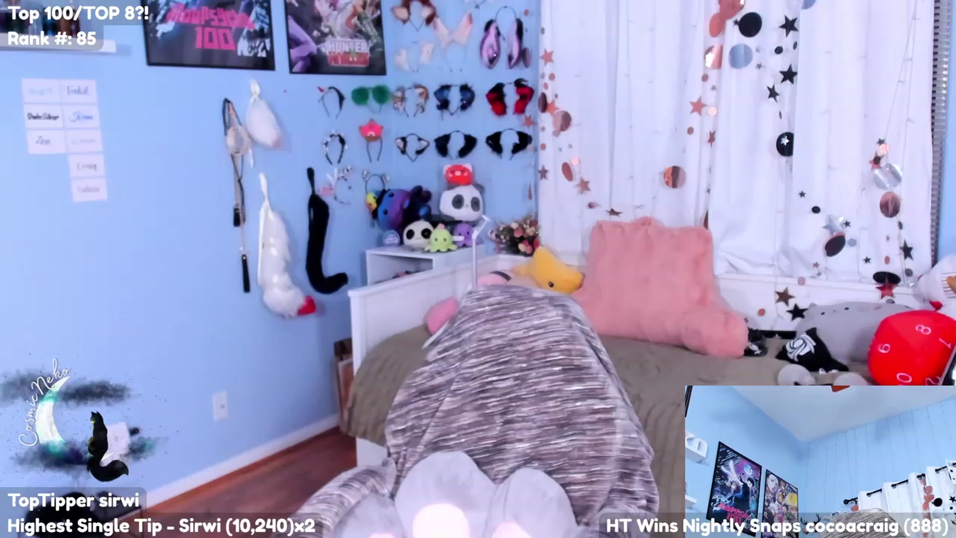 Gallery image thumbnail from CosmicNeko's myfreecams stream on, 07/13/2023, 05:16 image 20 of 20