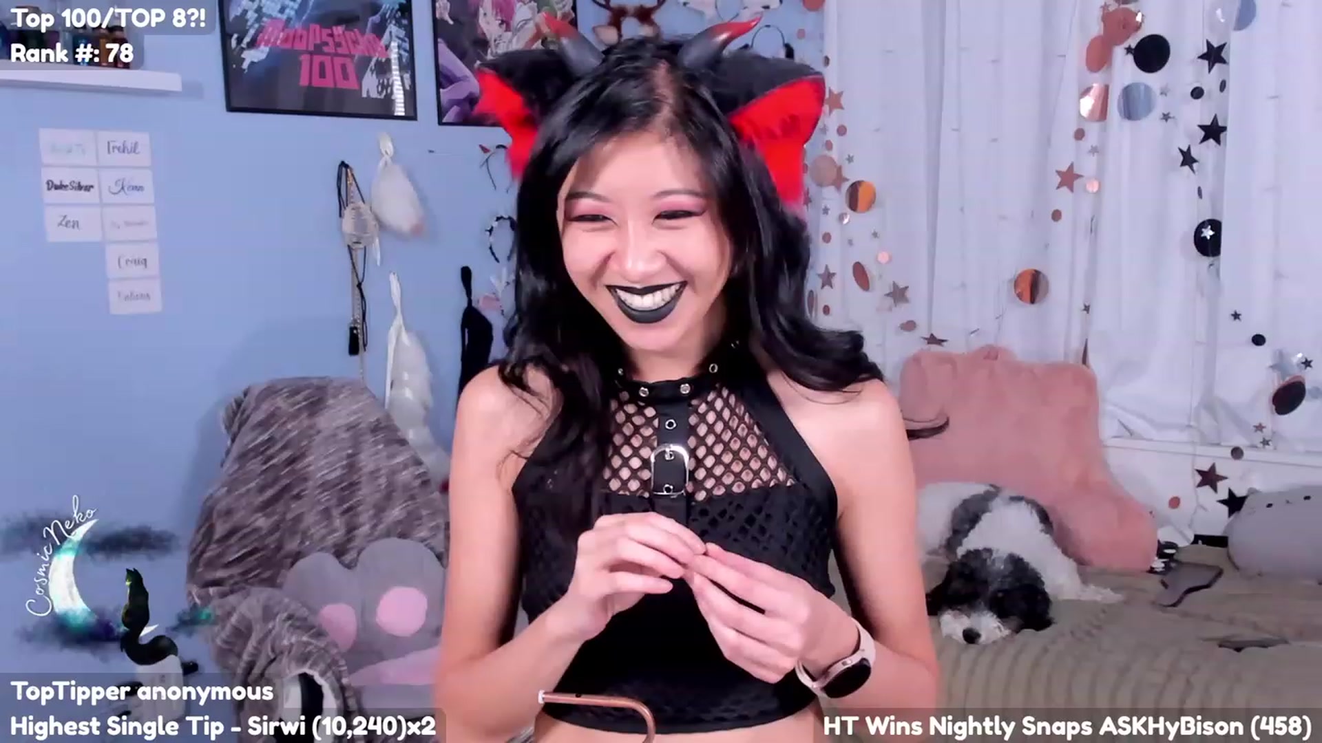 Gallery image thumbnail from CosmicNeko's myfreecams stream on, 07/14/2023, 19:50 image 7 of 20