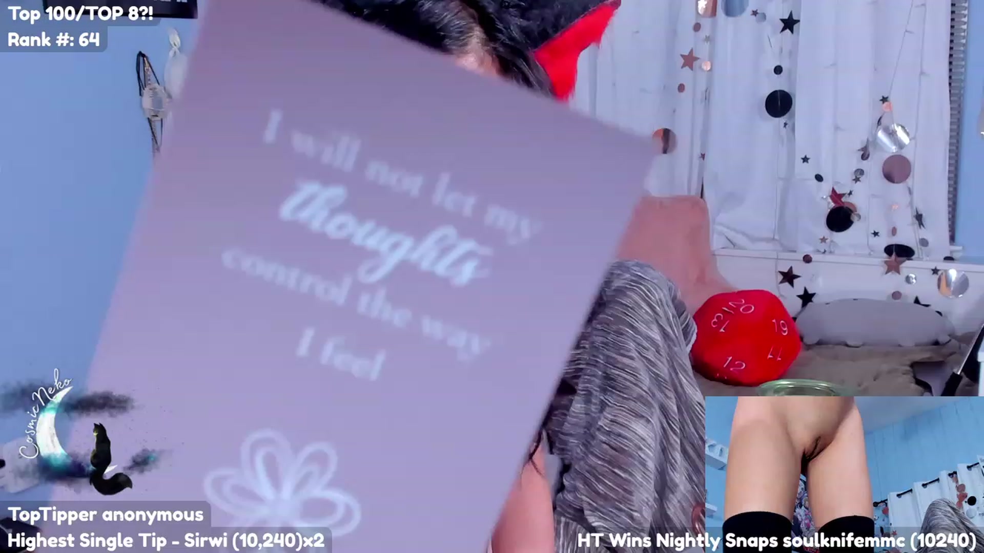 Gallery image thumbnail from CosmicNeko's myfreecams stream on, 07/15/2023, 04:43 image 15 of 20