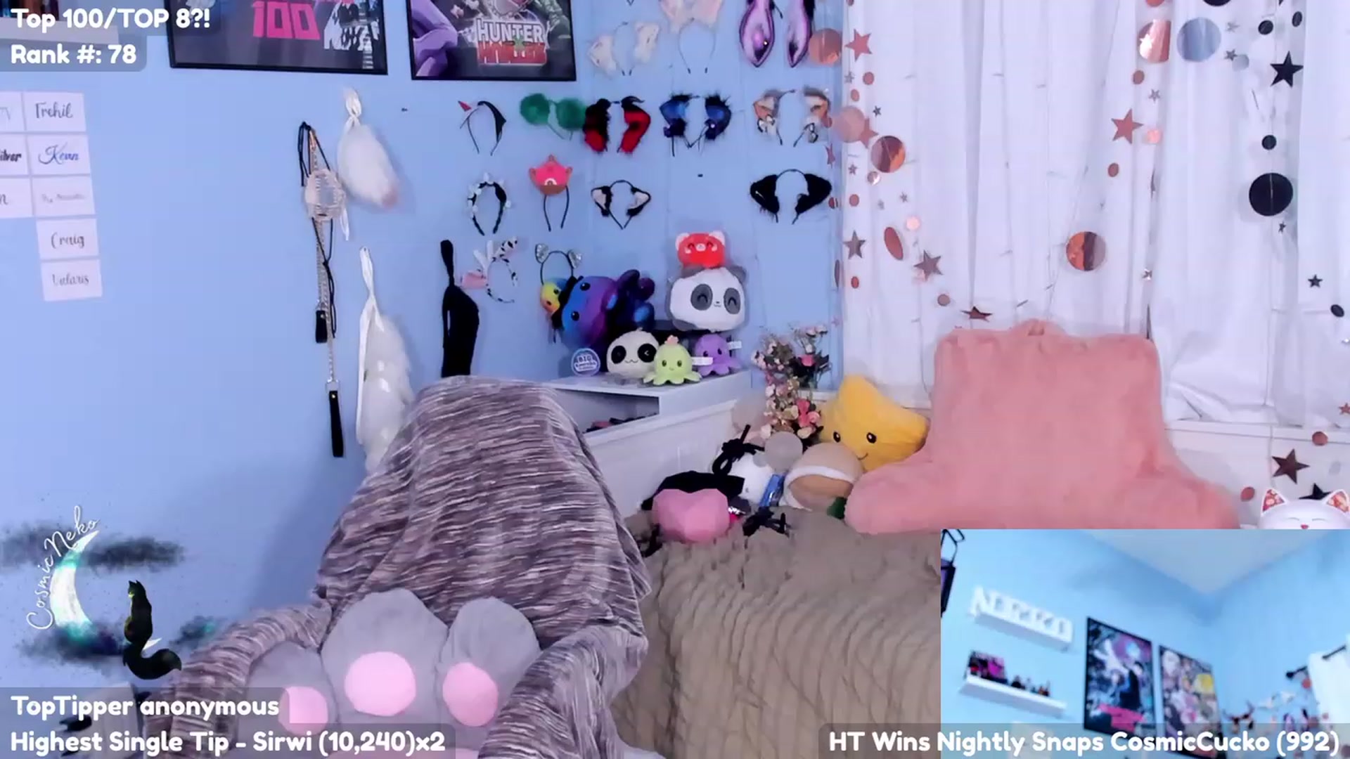 Gallery image thumbnail from CosmicNeko's myfreecams stream on, 07/18/2023, 03:40 image 9 of 20