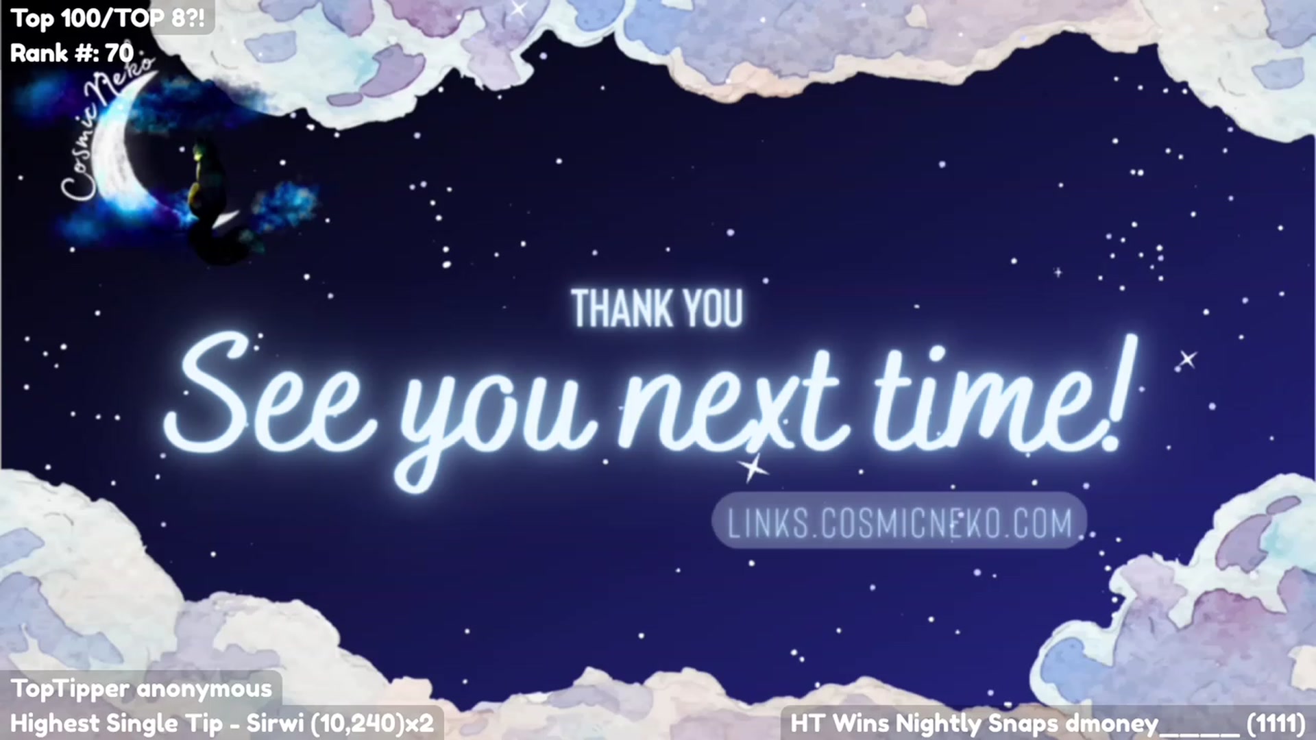 Gallery image thumbnail from CosmicNeko's myfreecams stream on, 07/19/2023, 05:12 image 16 of 20