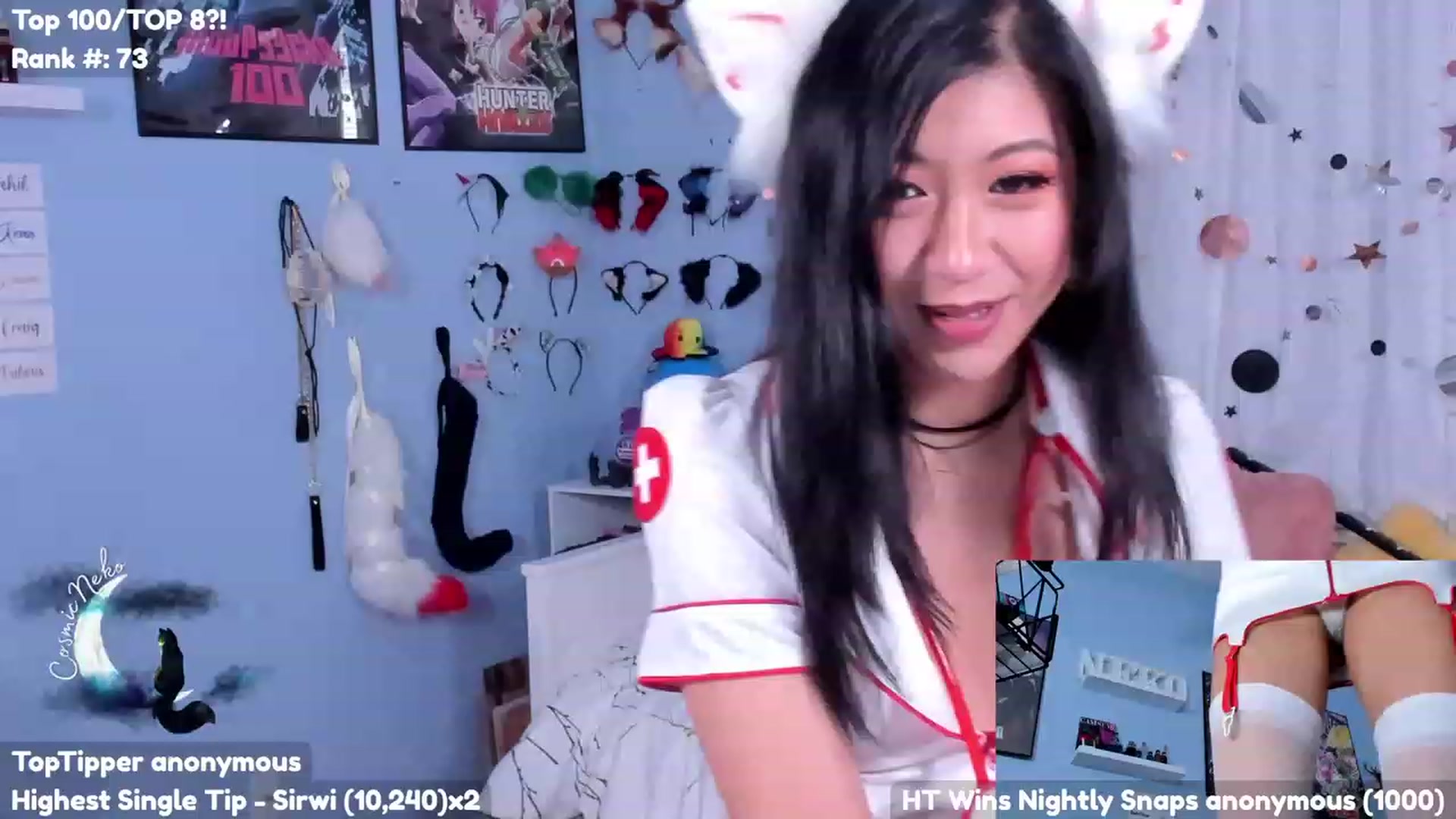 Gallery image thumbnail from CosmicNeko's myfreecams stream on, 07/21/2023, 20:02 image 3 of 20