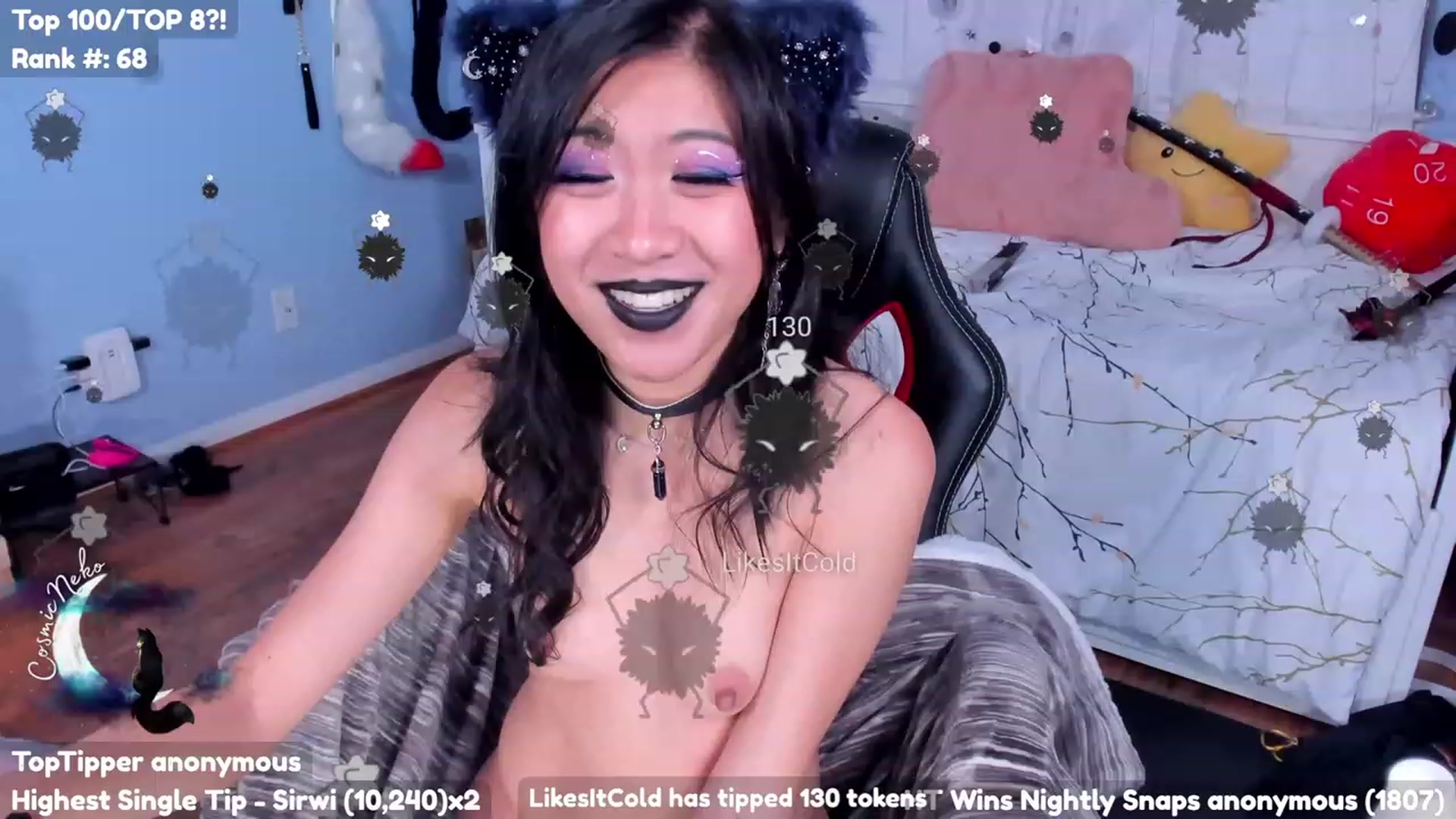 Gallery image thumbnail from CosmicNeko's myfreecams stream on, 07/23/2023, 05:51 image 15 of 20