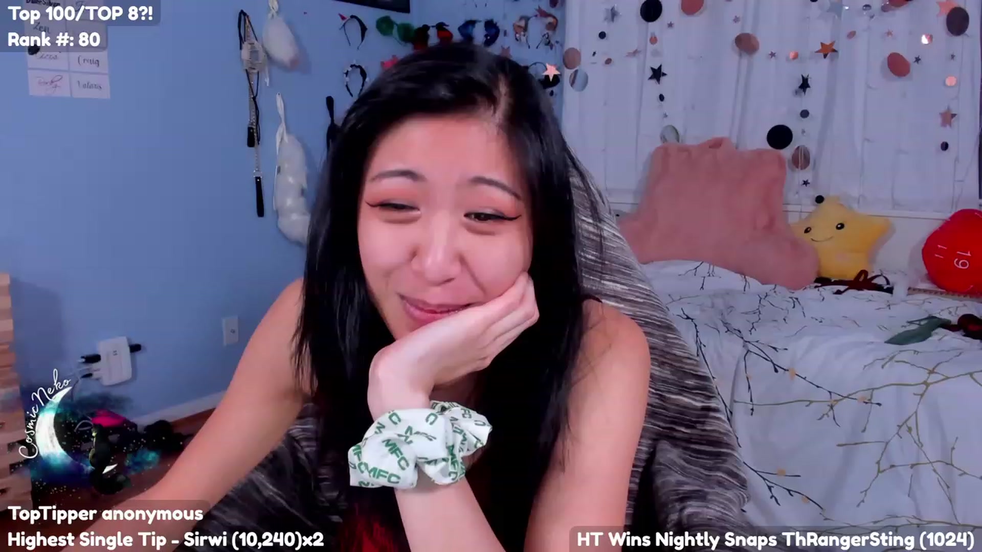 Gallery image thumbnail from CosmicNeko's myfreecams stream on, 07/25/2023, 04:39 image 6 of 20