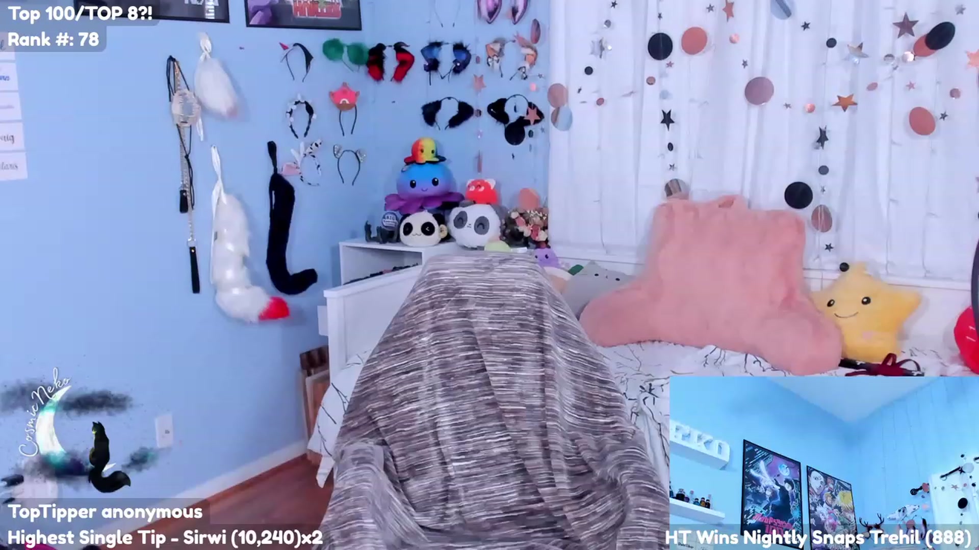 Gallery image thumbnail from CosmicNeko's myfreecams stream on, 07/25/2023, 19:54 image 17 of 20