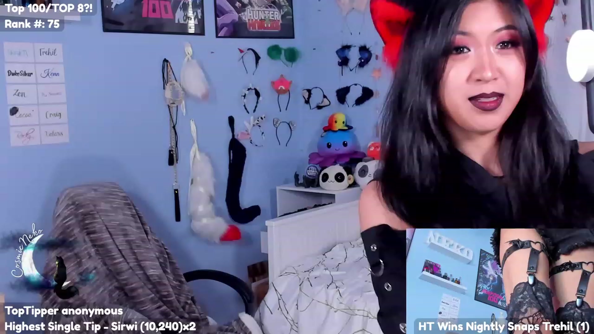 Gallery image thumbnail from CosmicNeko's myfreecams stream on, 07/28/2023, 18:56 image 6 of 20