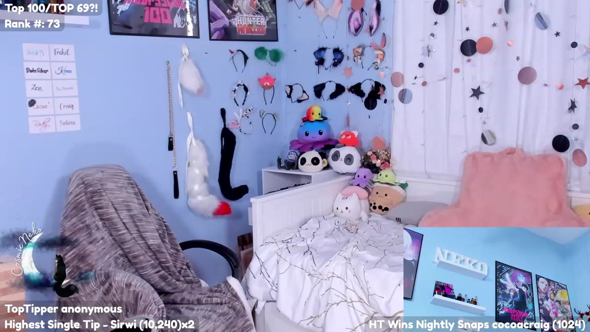 Gallery image thumbnail from CosmicNeko's myfreecams stream on, 07/29/2023, 24:15 image 15 of 20