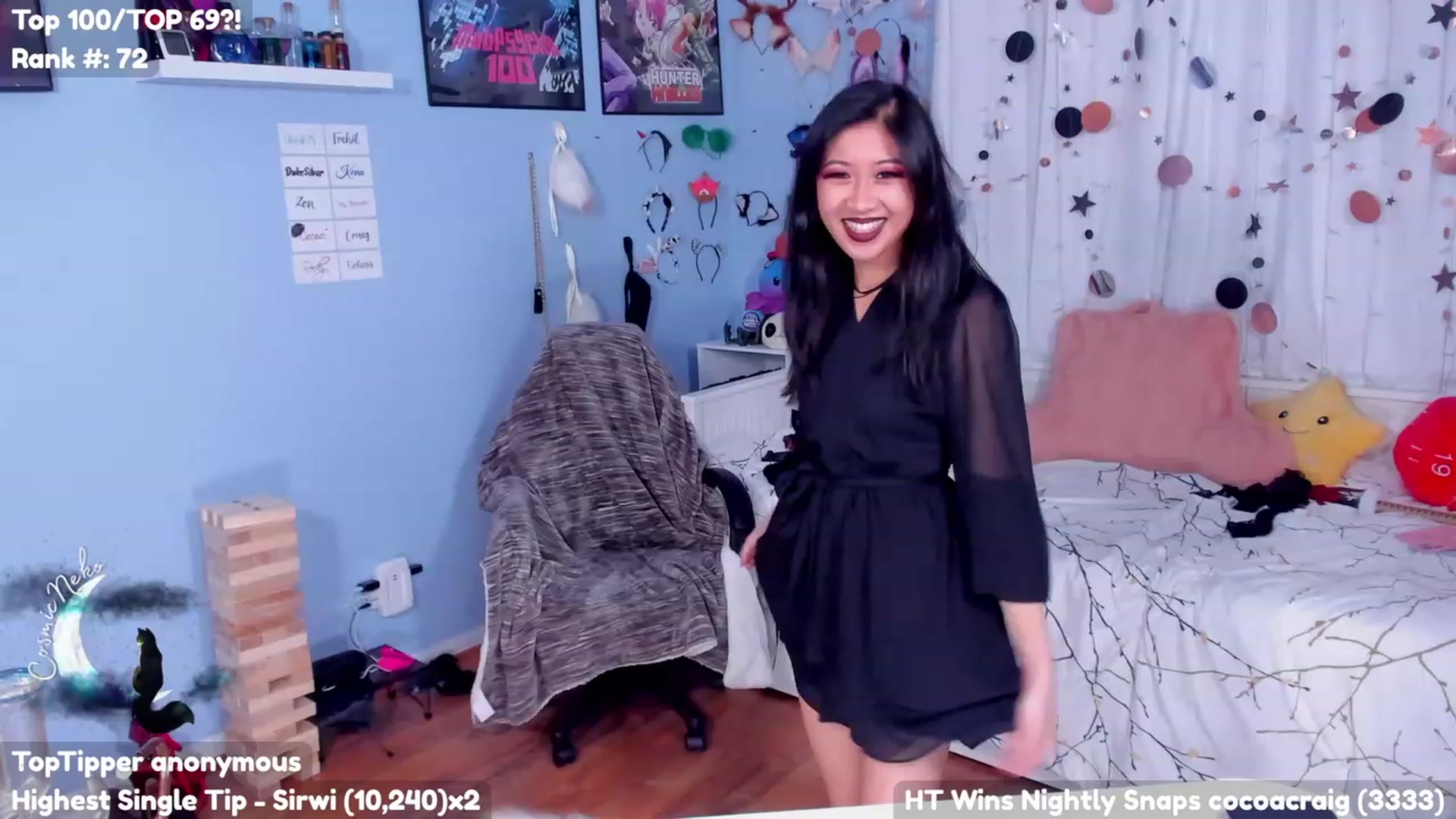 Gallery image thumbnail from CosmicNeko's myfreecams stream on, 07/29/2023, 04:20 image 20 of 20