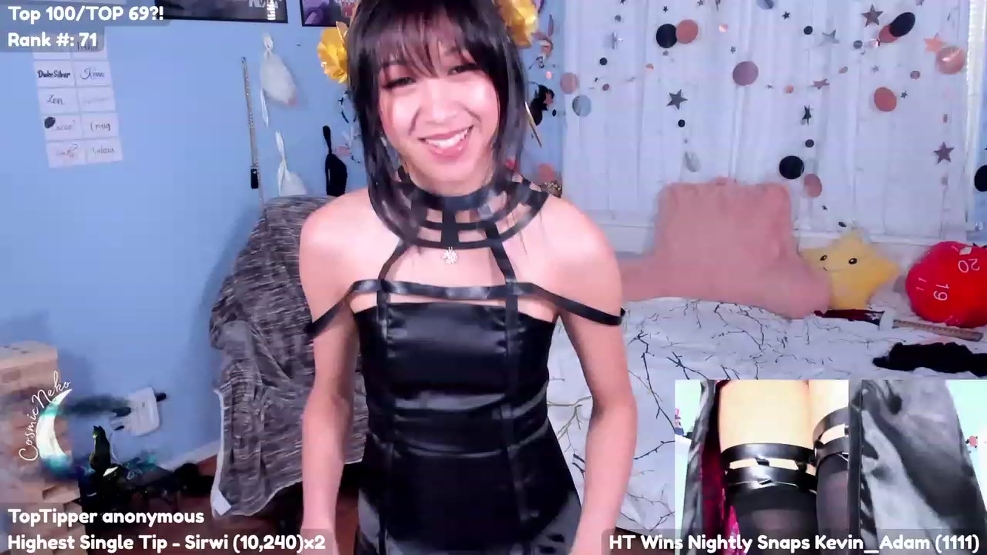 Gallery image thumbnail from CosmicNeko's myfreecams stream on, 07/30/2023, 01:02 image 17 of 20