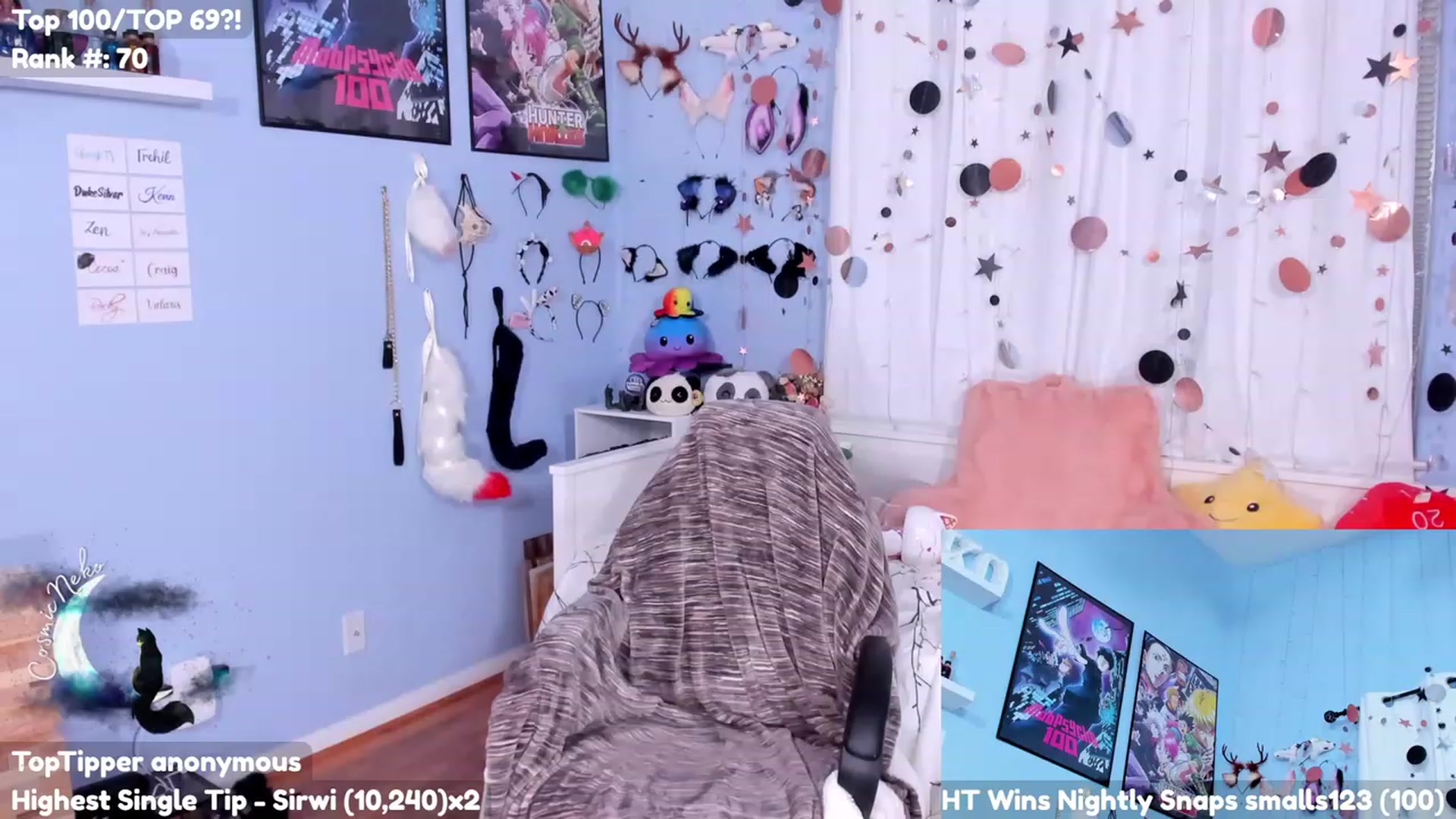 Gallery image thumbnail from CosmicNeko's myfreecams stream on, 07/31/2023, 04:19 image 8 of 20