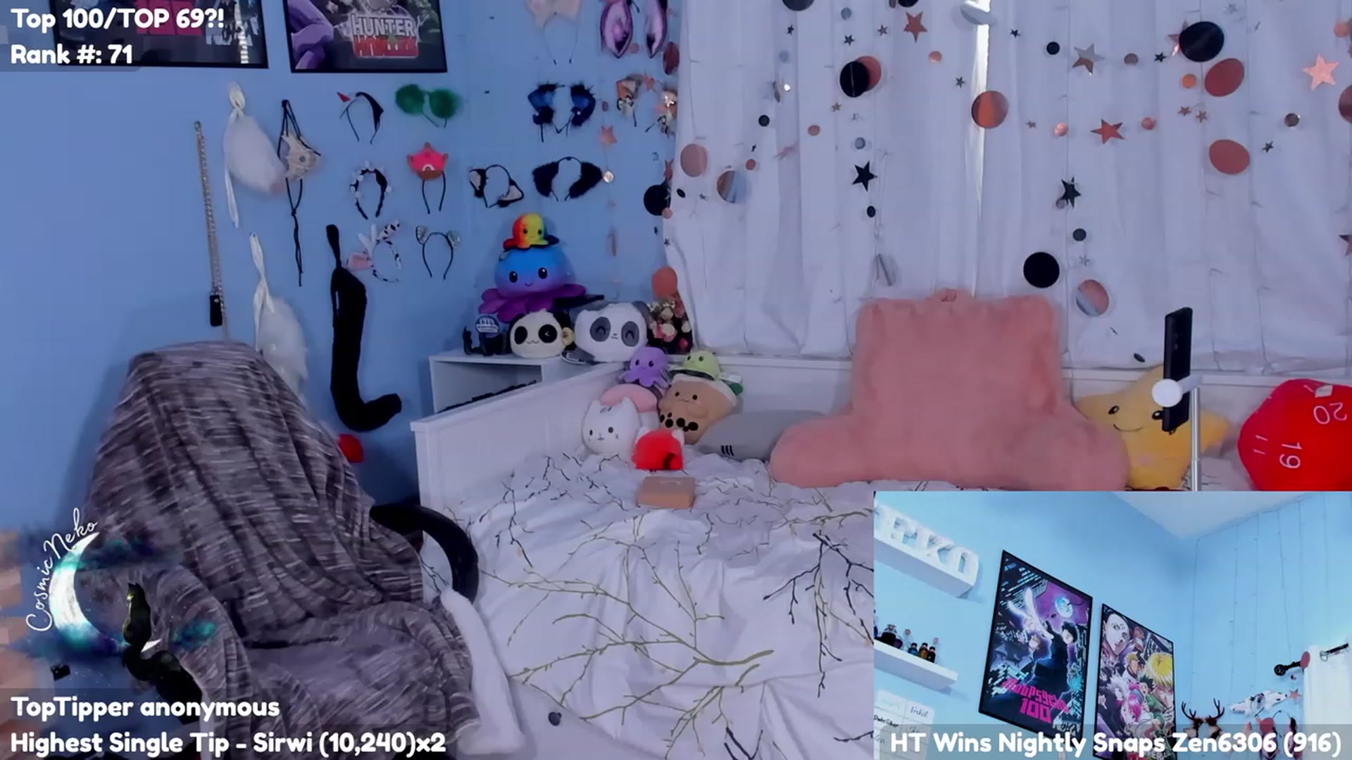 Gallery image thumbnail from CosmicNeko's myfreecams stream on, 07/31/2023, 19:35 image 10 of 20