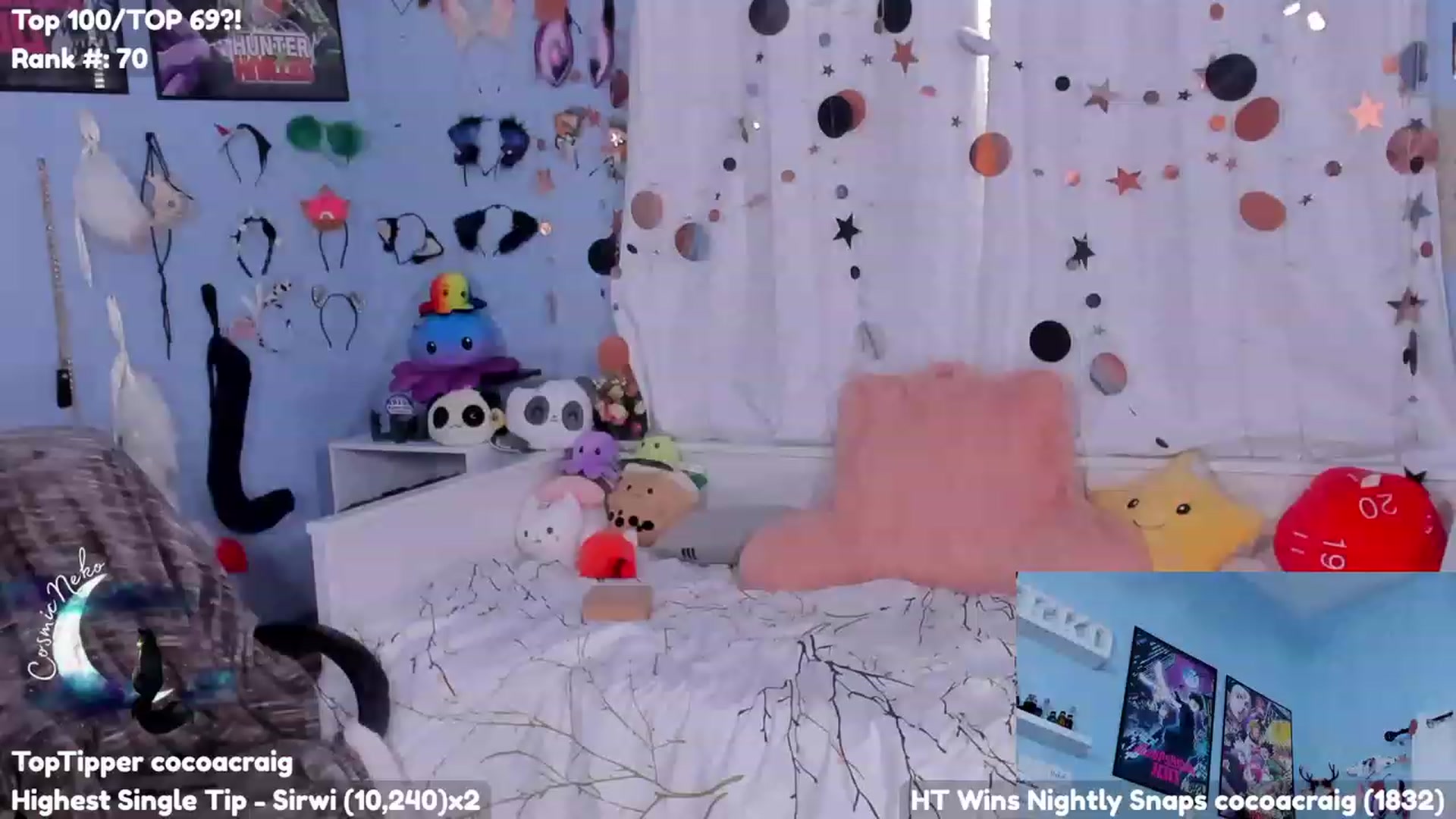 Gallery image thumbnail from CosmicNeko's myfreecams stream on, 07/31/2023, 23:45 image 19 of 20