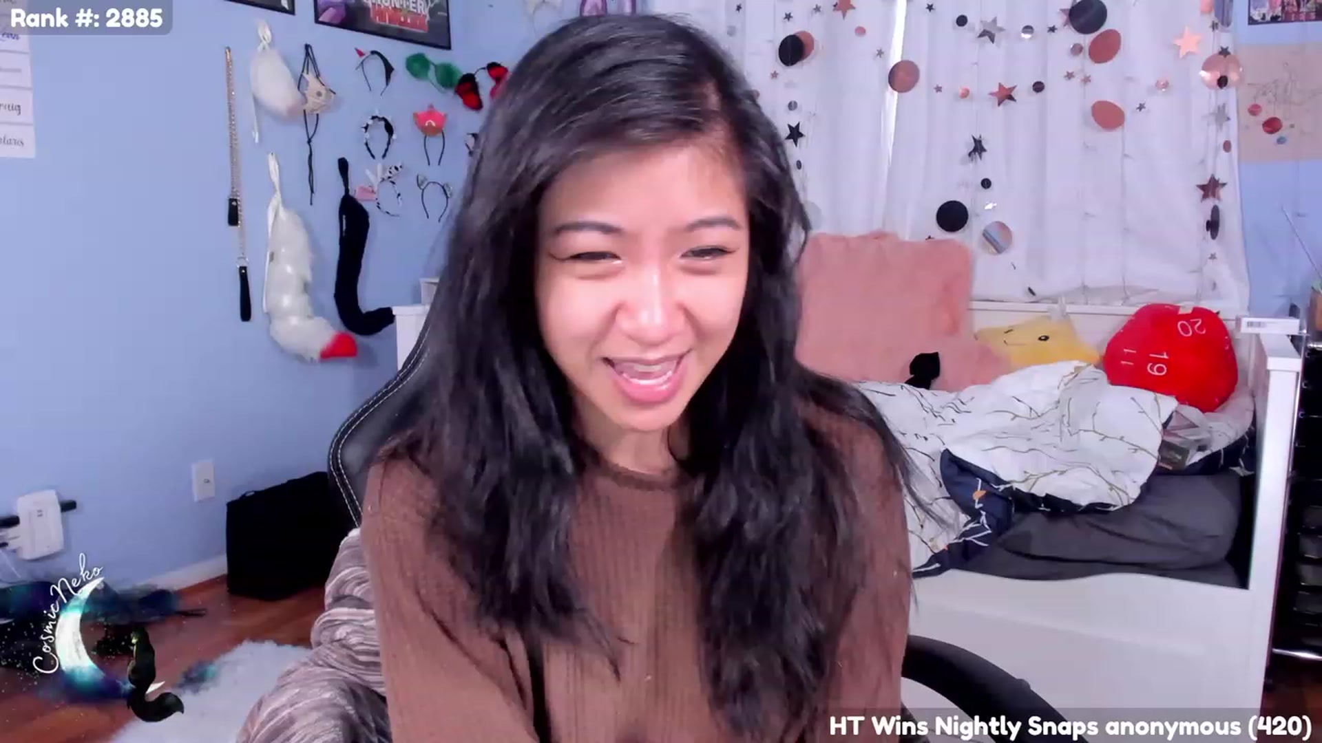 Gallery image thumbnail from CosmicNeko's myfreecams stream on, 08/22/2023, 19:09 image 5 of 20