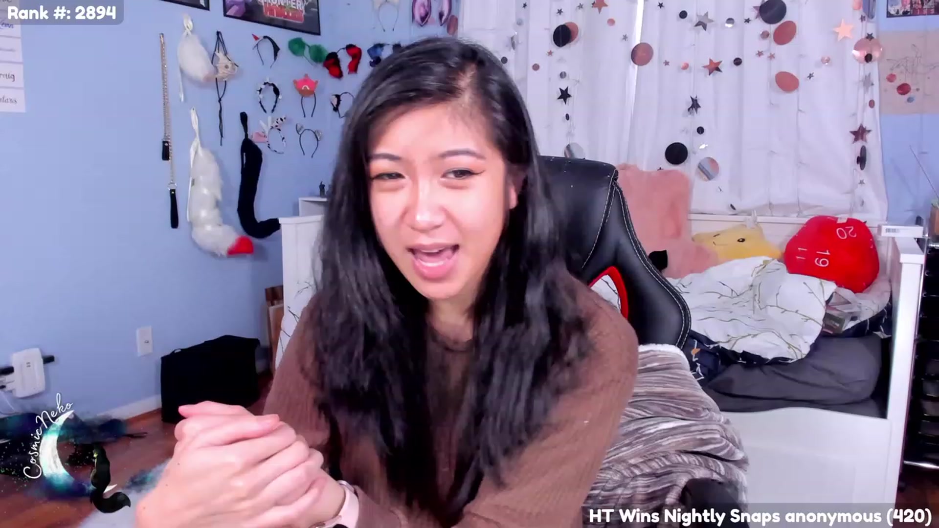 Gallery image thumbnail from CosmicNeko's myfreecams stream on, 08/22/2023, 19:09 image 3 of 20