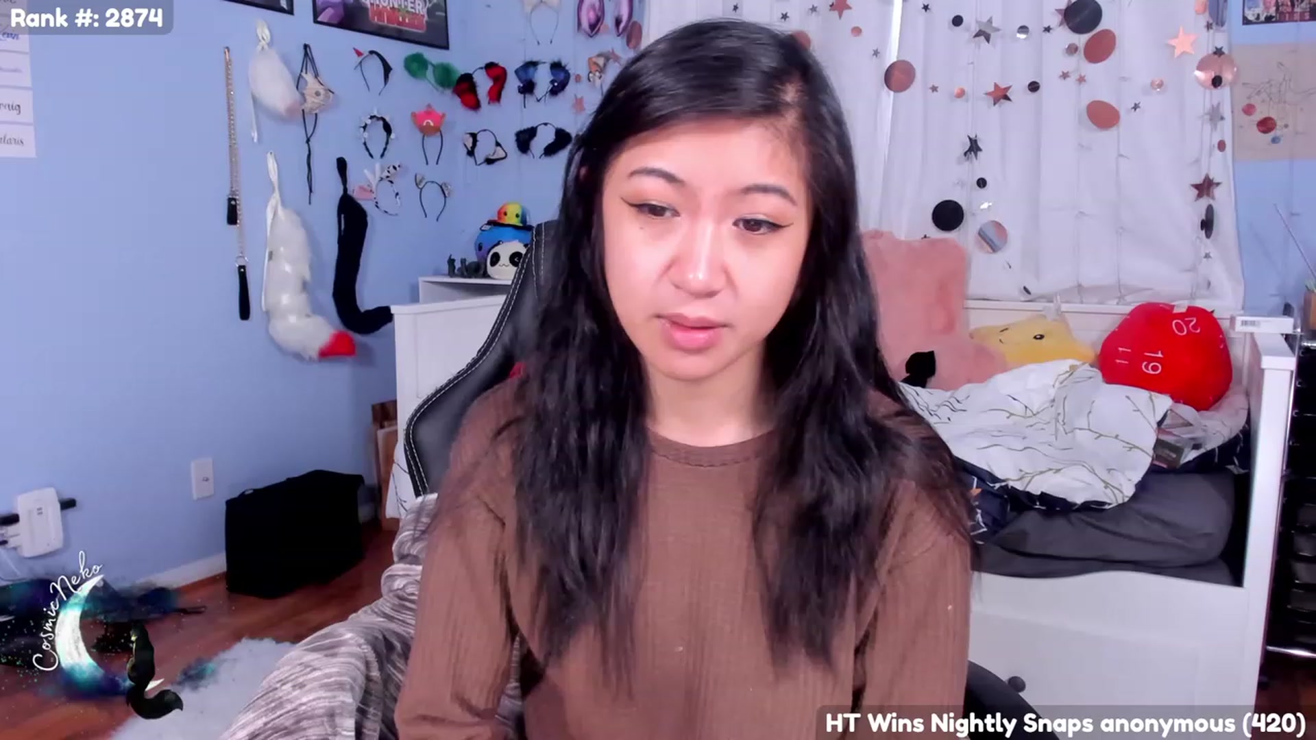 Gallery image thumbnail from CosmicNeko's myfreecams stream on, 08/22/2023, 19:09 image 9 of 20