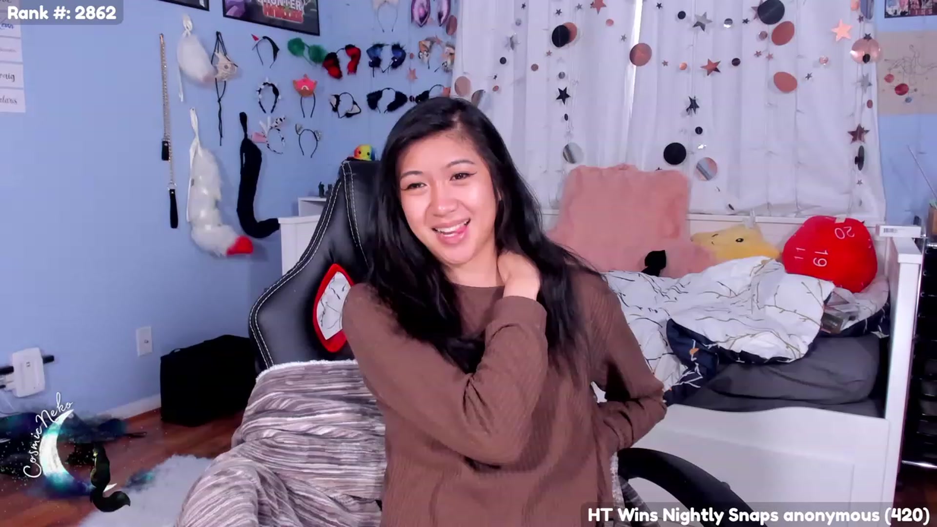 Gallery image thumbnail from CosmicNeko's myfreecams stream on, 08/22/2023, 19:09 image 11 of 20