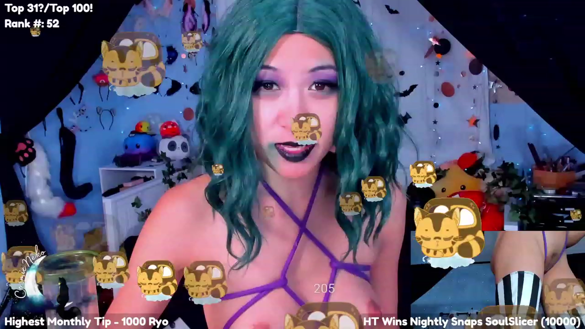 Gallery image thumbnail from CosmicNeko's myfreecams stream on, 10/02/2023, 05:46 image 11 of 20