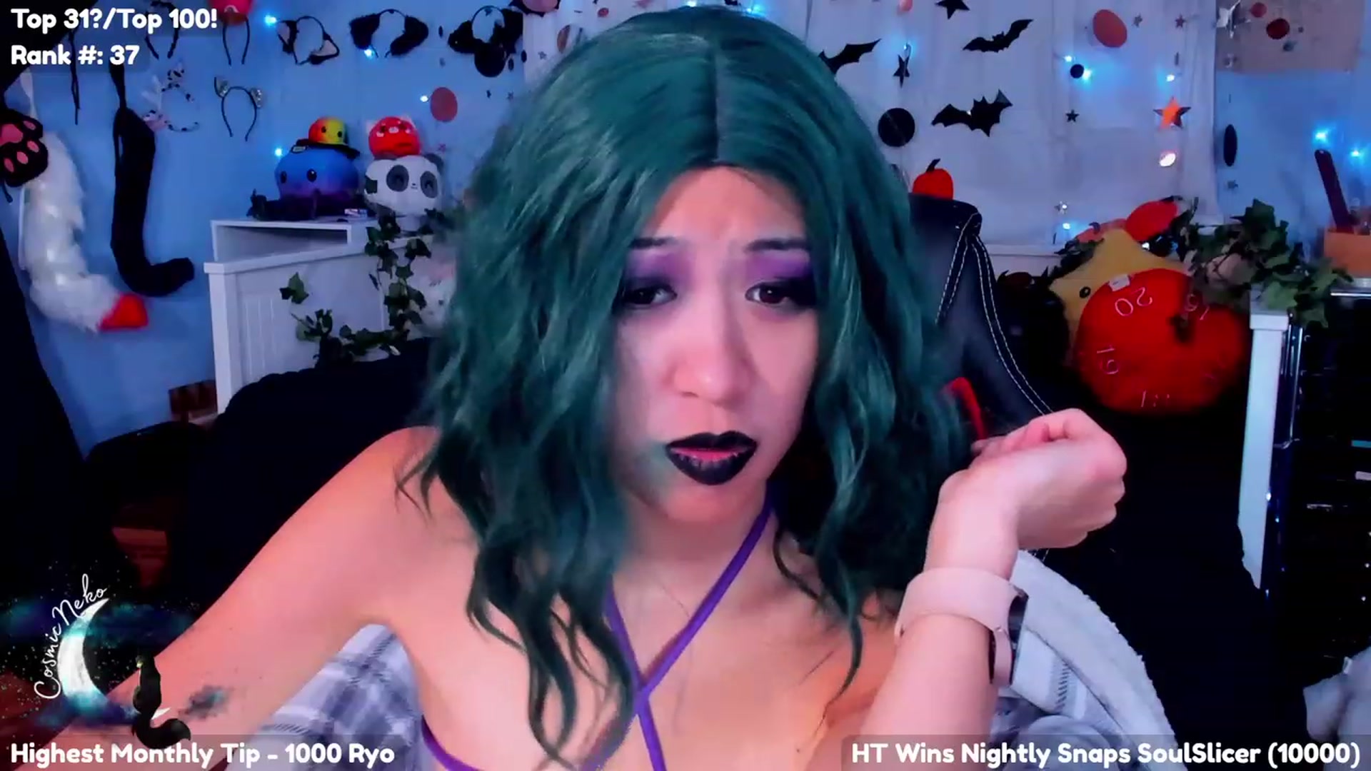 Gallery image thumbnail from CosmicNeko's myfreecams stream on, 10/02/2023, 05:46 image 20 of 20
