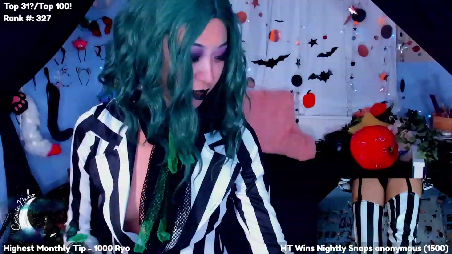 Gallery image thumbnail from CosmicNeko's myfreecams stream on, 10/02/2023, 05:46 image 2 of 20