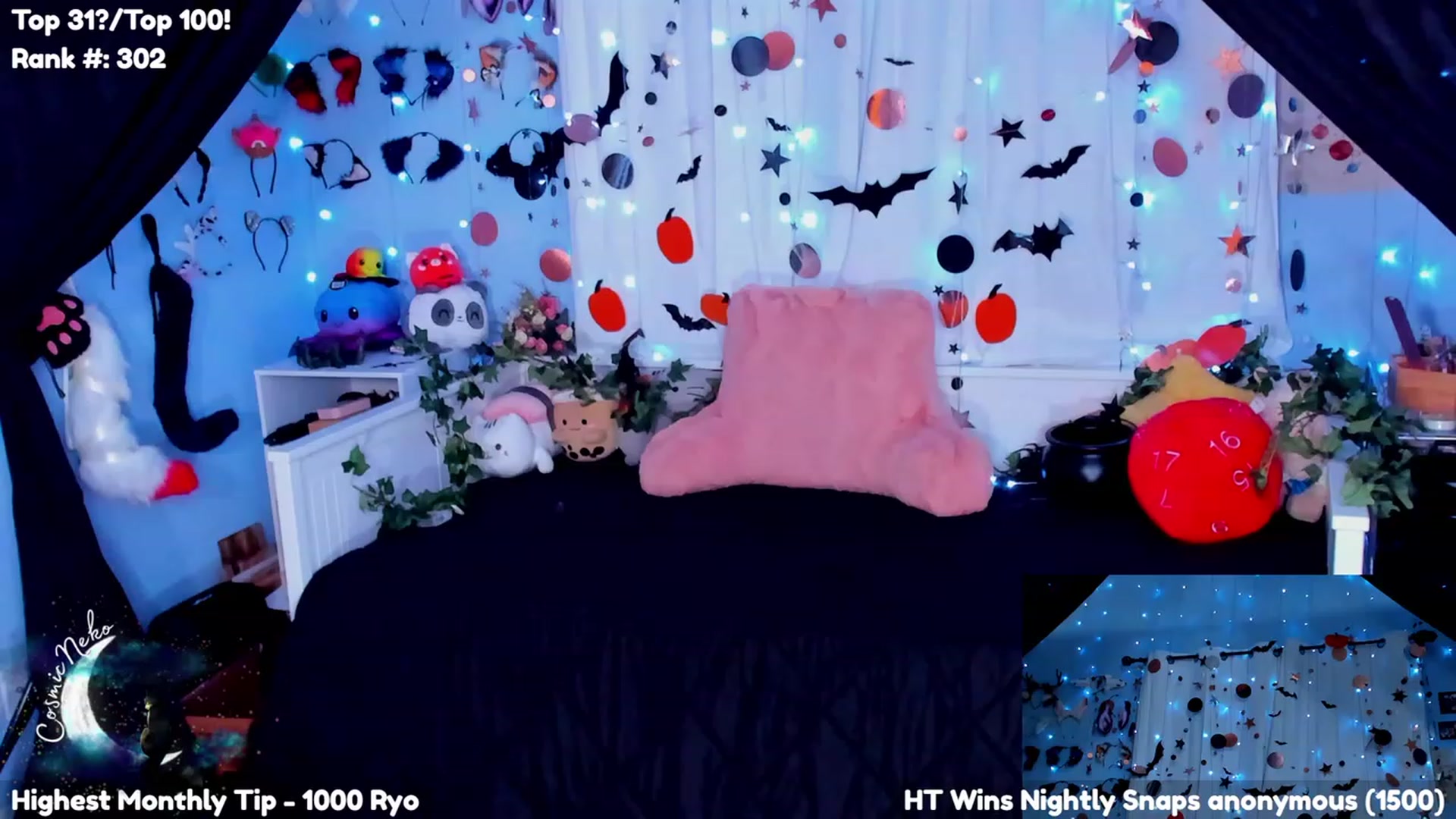 Gallery image thumbnail from CosmicNeko's myfreecams stream on, 10/02/2023, 05:46 image 4 of 20